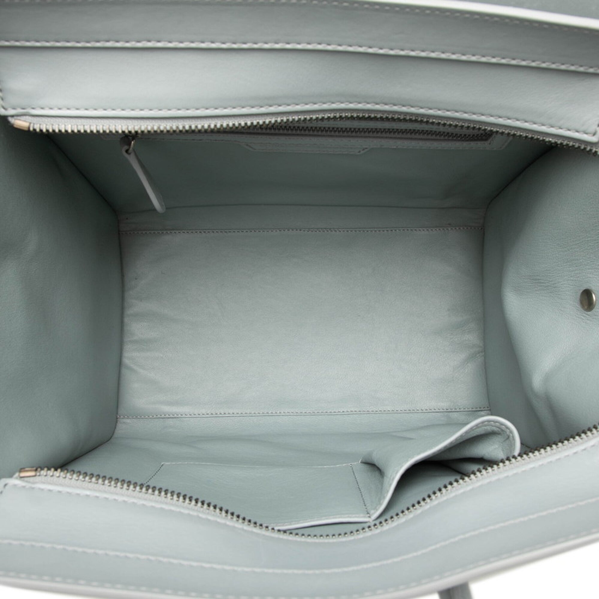 Celine Gray Leather Handbag Tote Bag (Pre-Owned)