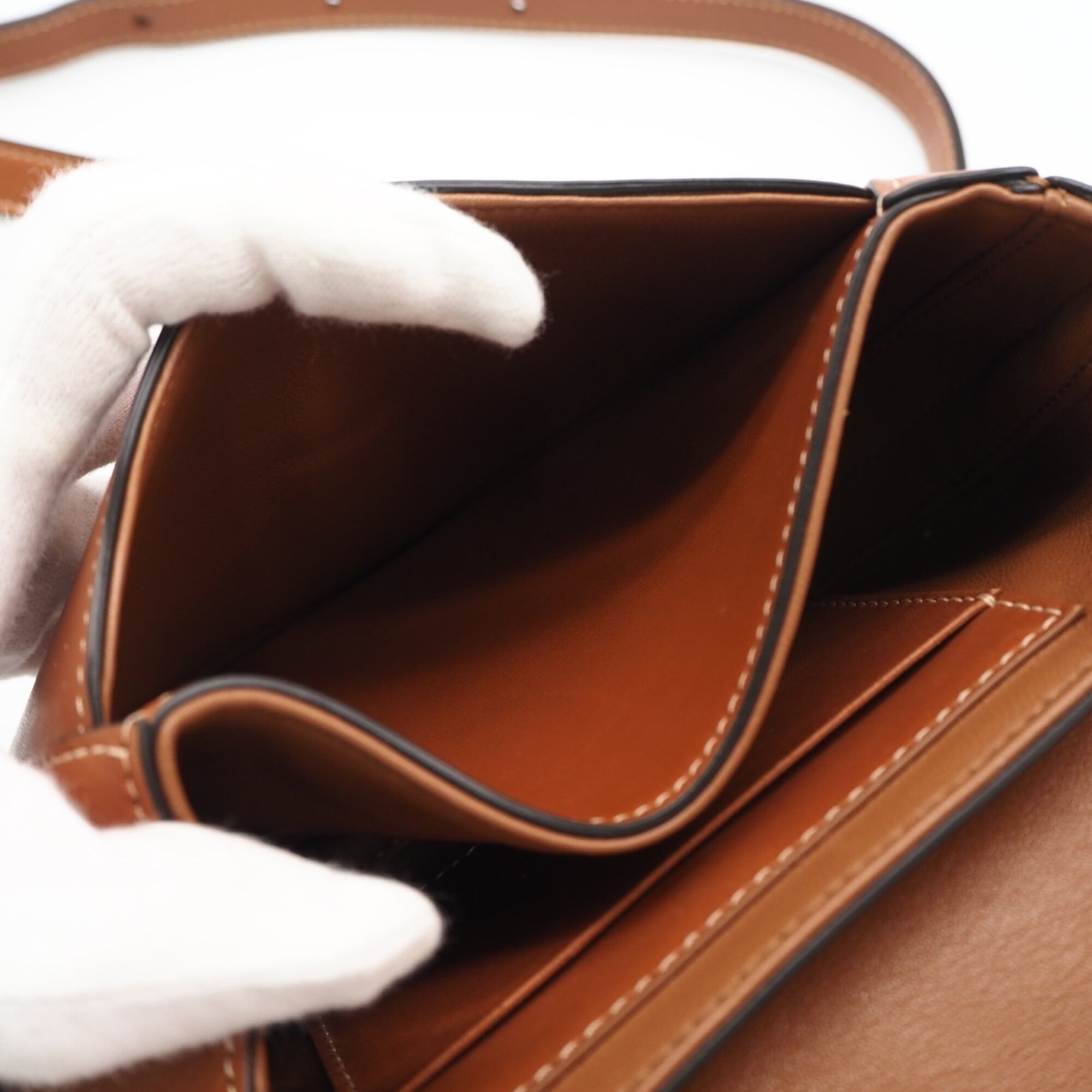 Celine Brown Leather Shoulder Bag (Pre-Owned)