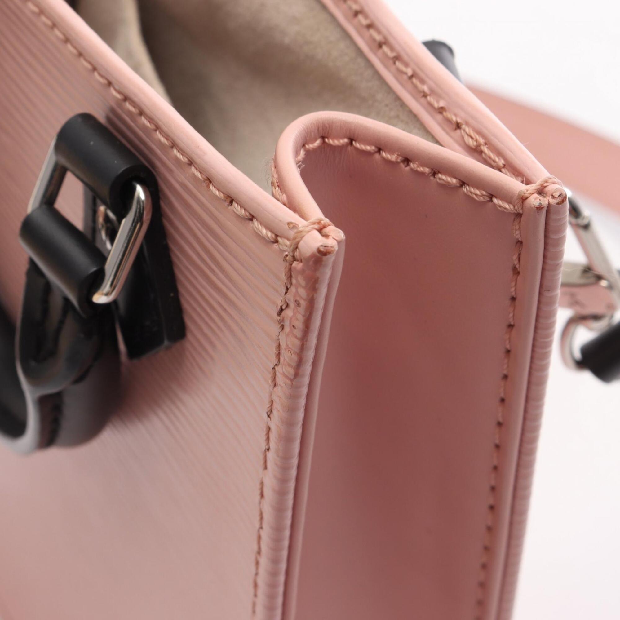 Louis Vuitton Black Pink Rose Ballerine Epi Leather Handbag (Pre-Owned)