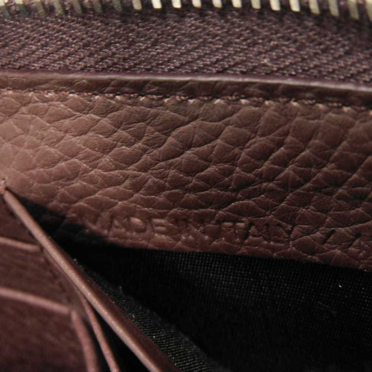 Balenciaga Bordeaux Leather Long Wallet (Bi-Fold) (Pre-Owned)
