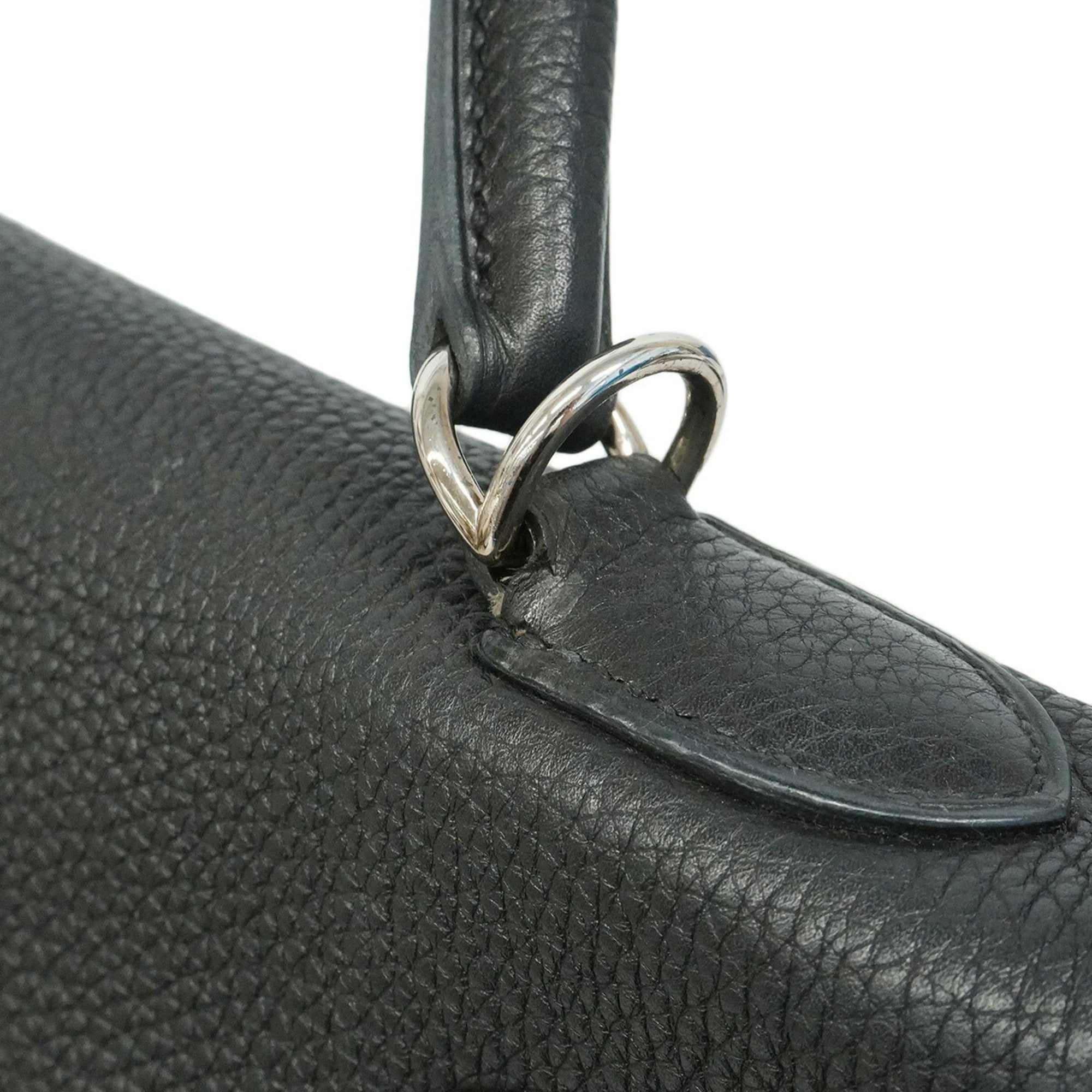 Hermes Black Togo Leather Handbag (Pre-Owned)