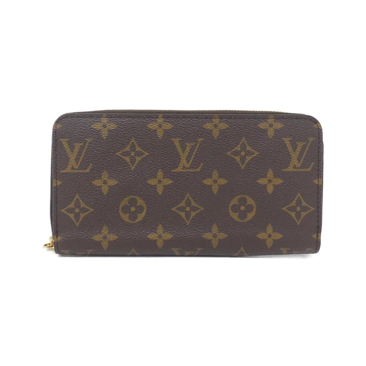 Louis Vuitton Fuchsia Marron Coated Canvas Long Wallet (Bi-Fold) (Pre-Owned)
