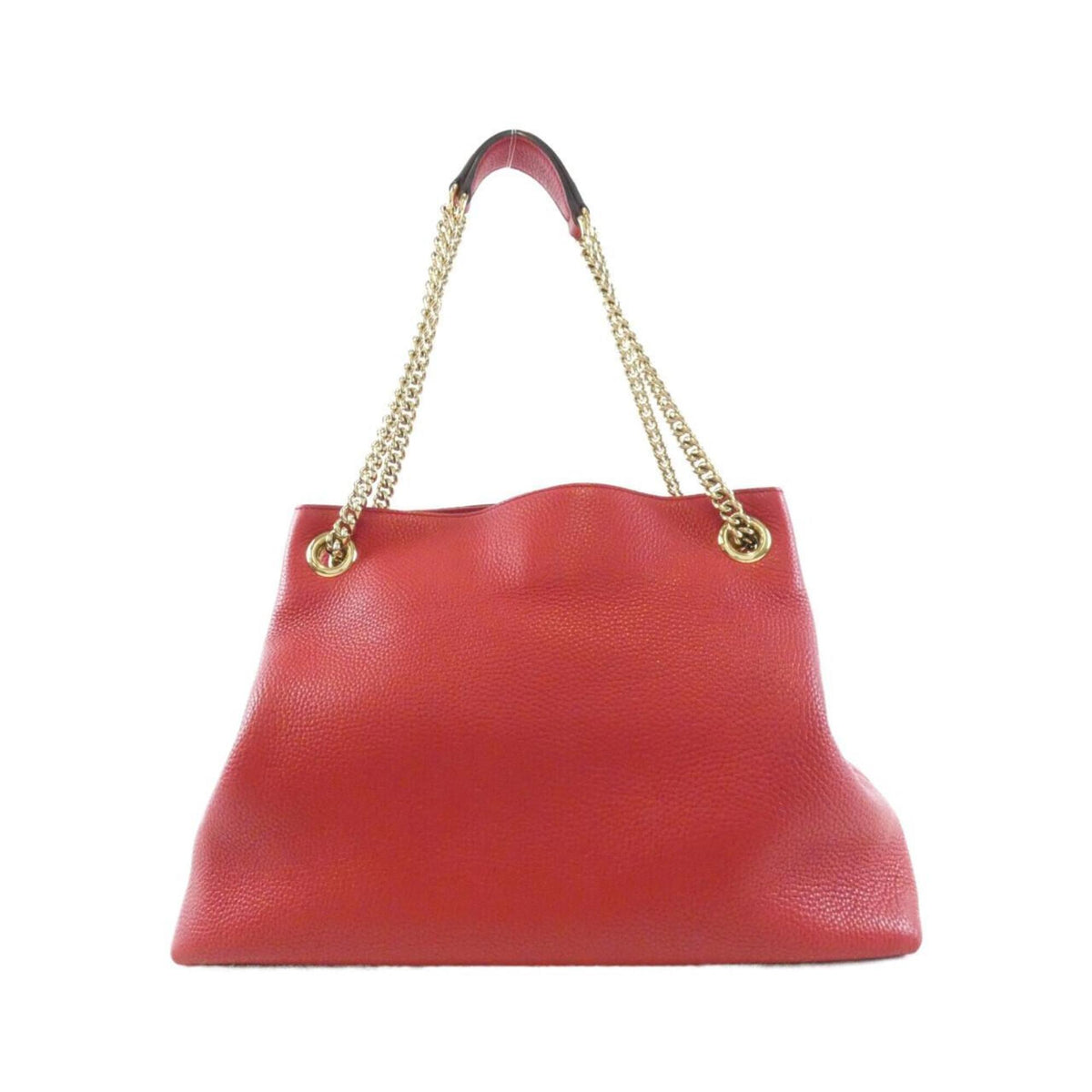 Gucci Red Color Leather Shoulder Bag (Pre-Owned)