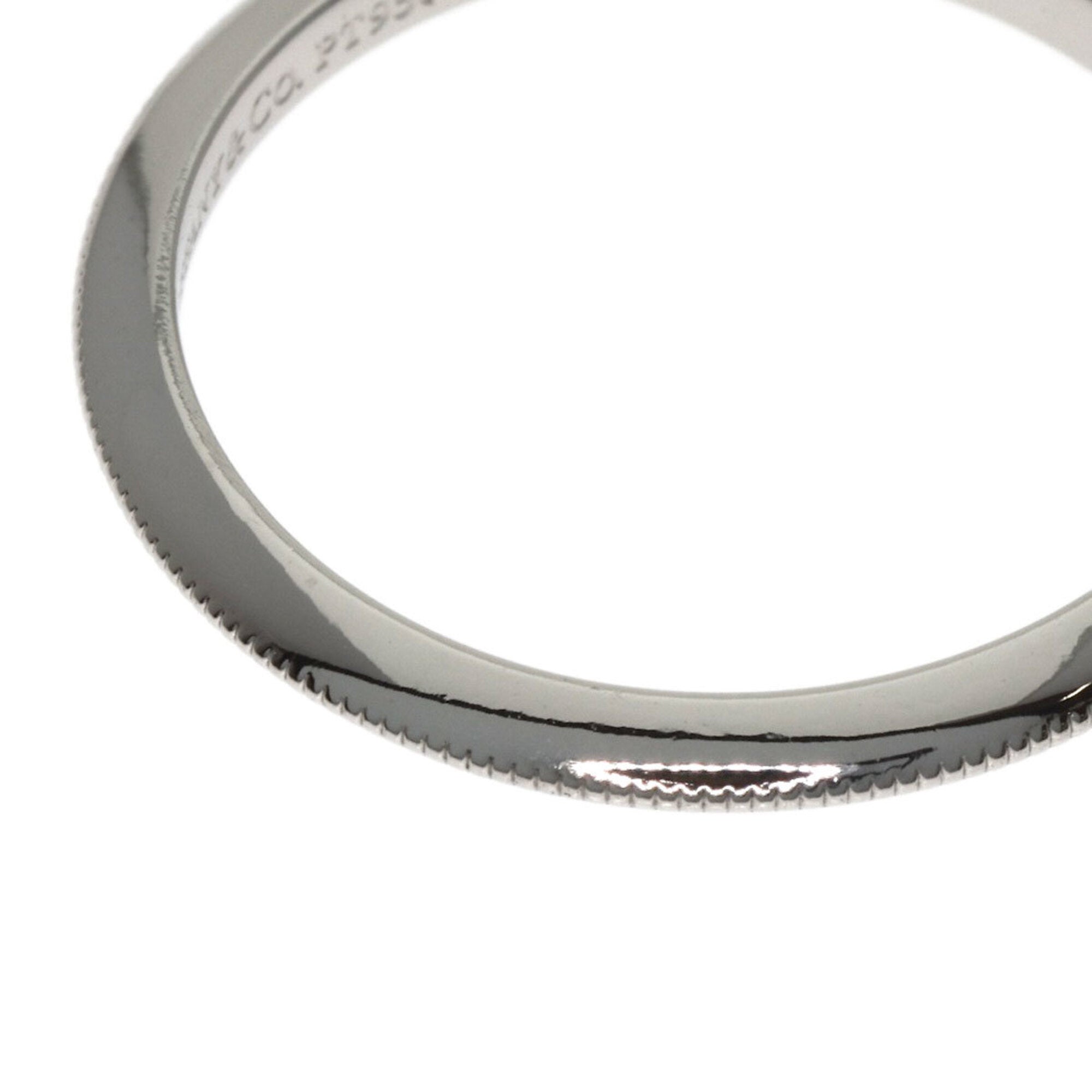 Tiffany Platinum Platinum 950 Band Ring (Pre-Owned)