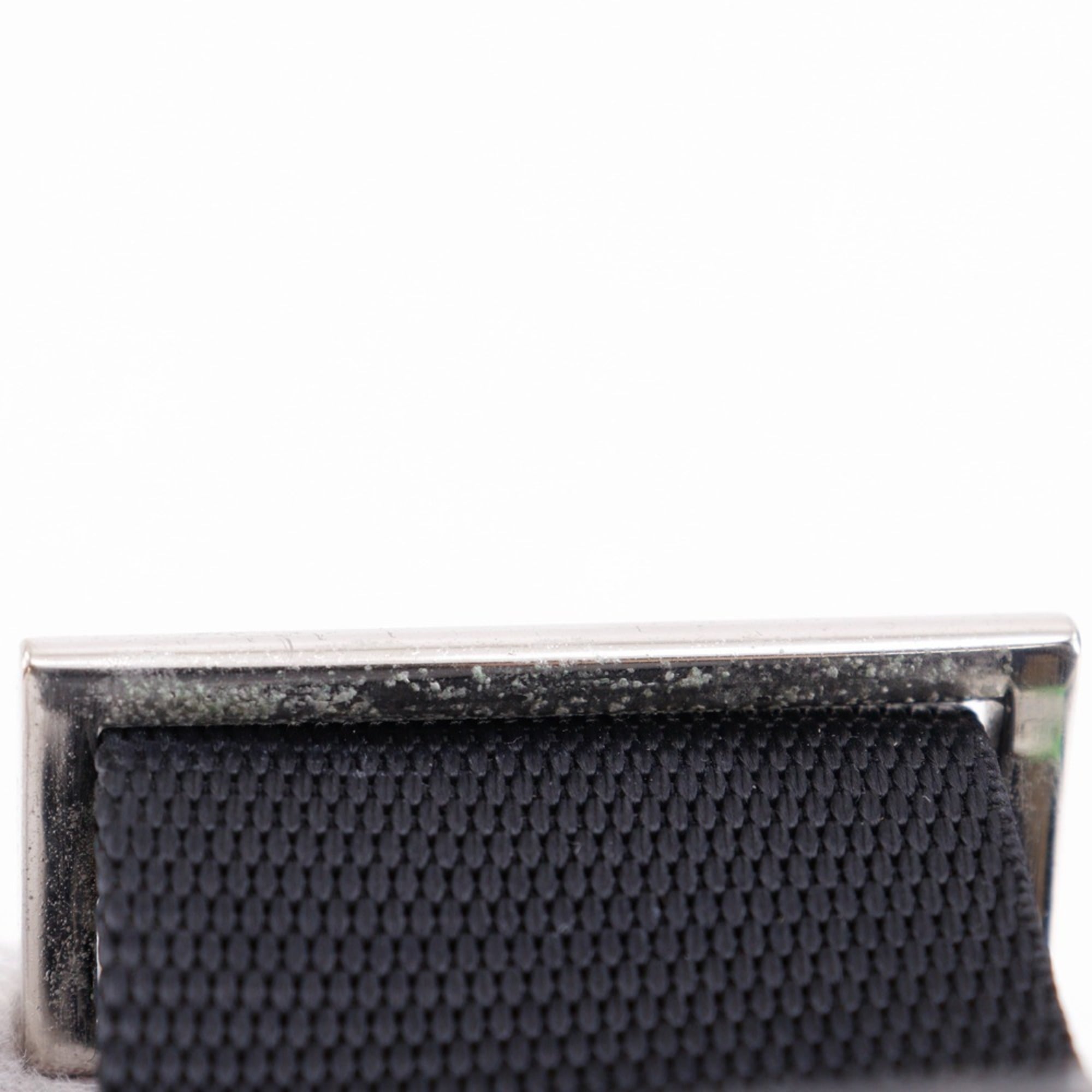 Prada Black Nylon Messenger Bag Shoulder Bag (Pre-Owned)