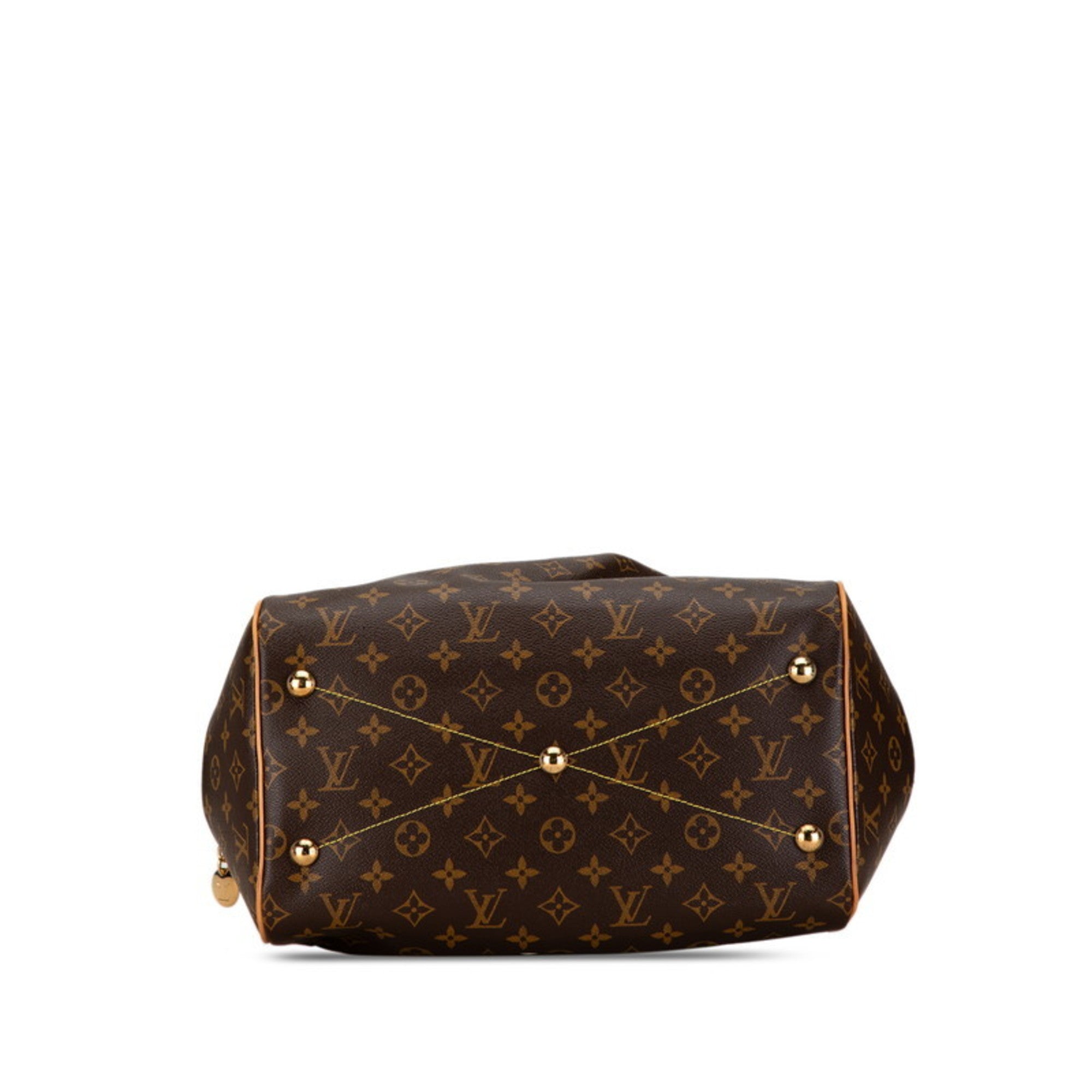 Louis Vuitton Brown Pvc Leather Handbag (Pre-Owned)