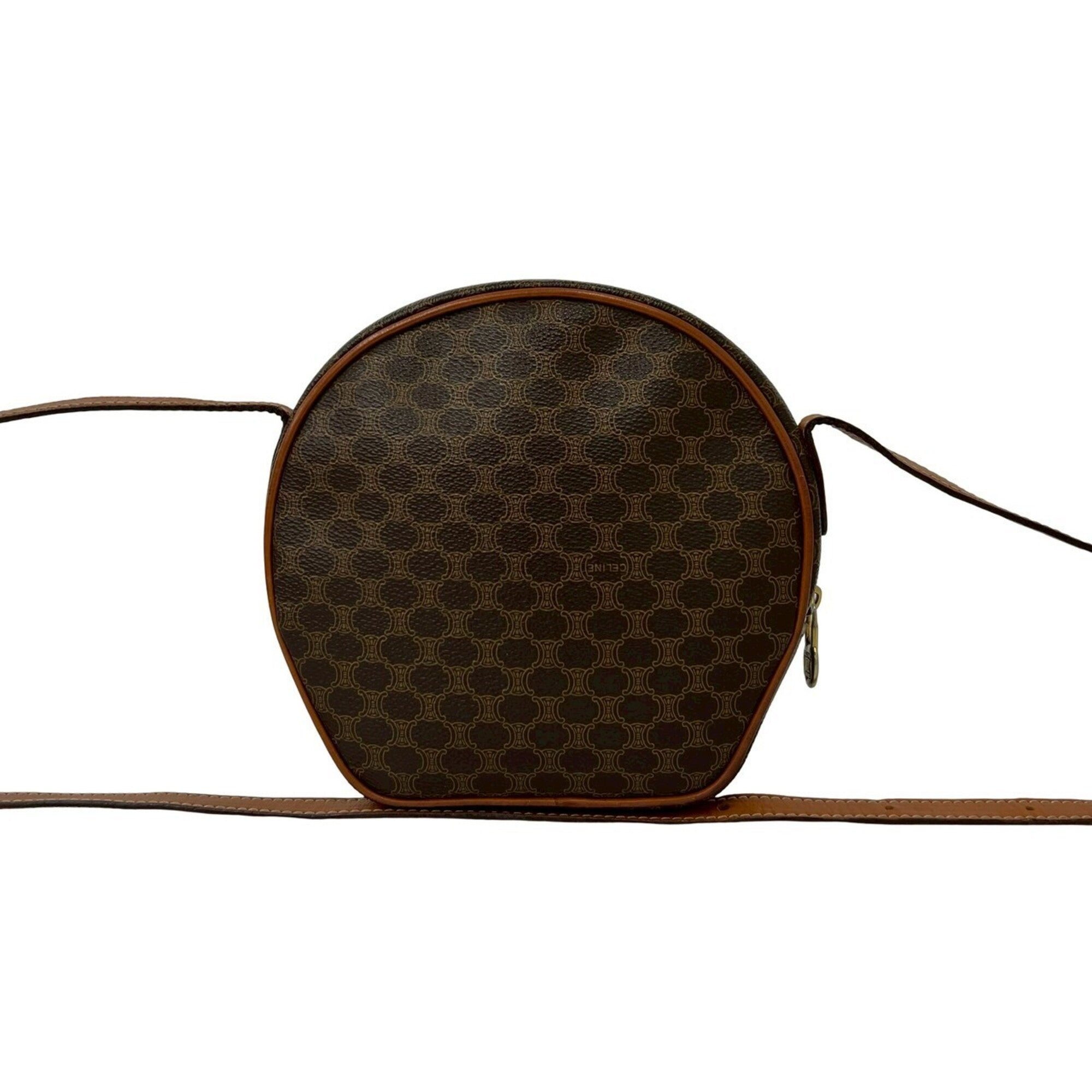 Celine Brown Leather Pvc Pochette Shoulder Bag (Pre-Owned)