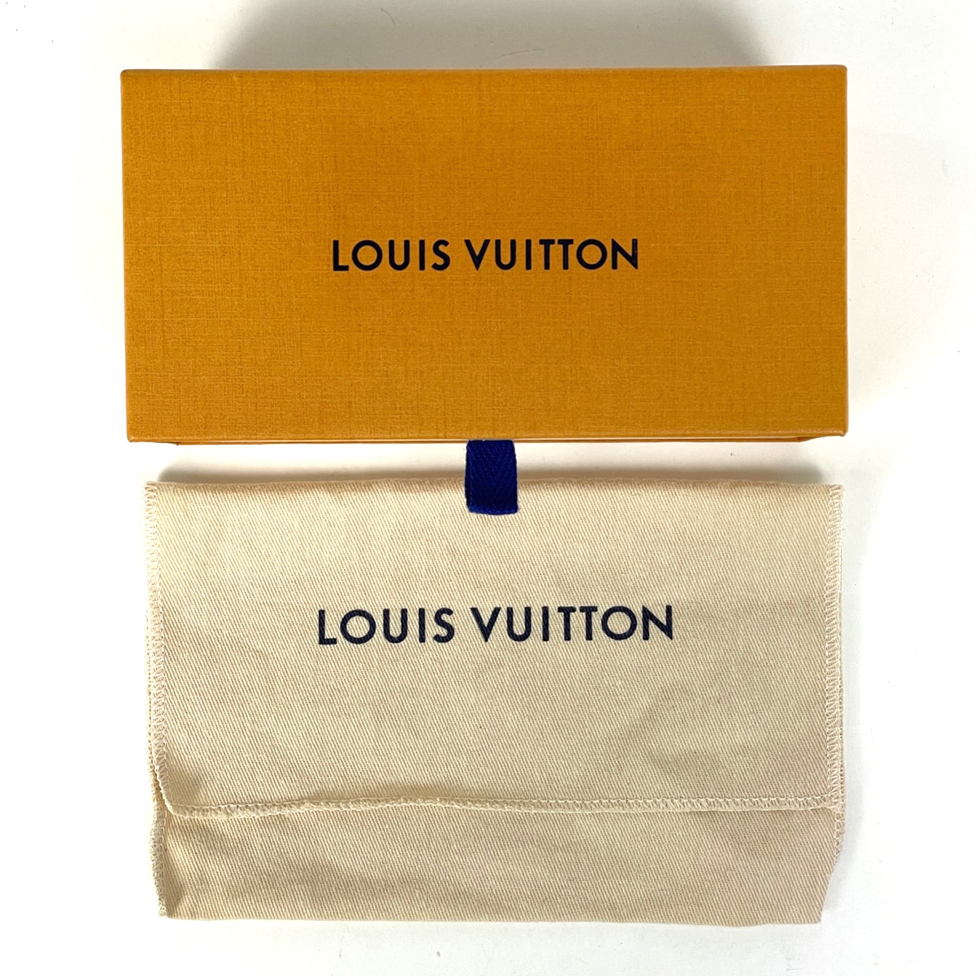 Louis Vuitton Blue Monogram Pouch (Pre-Owned)
