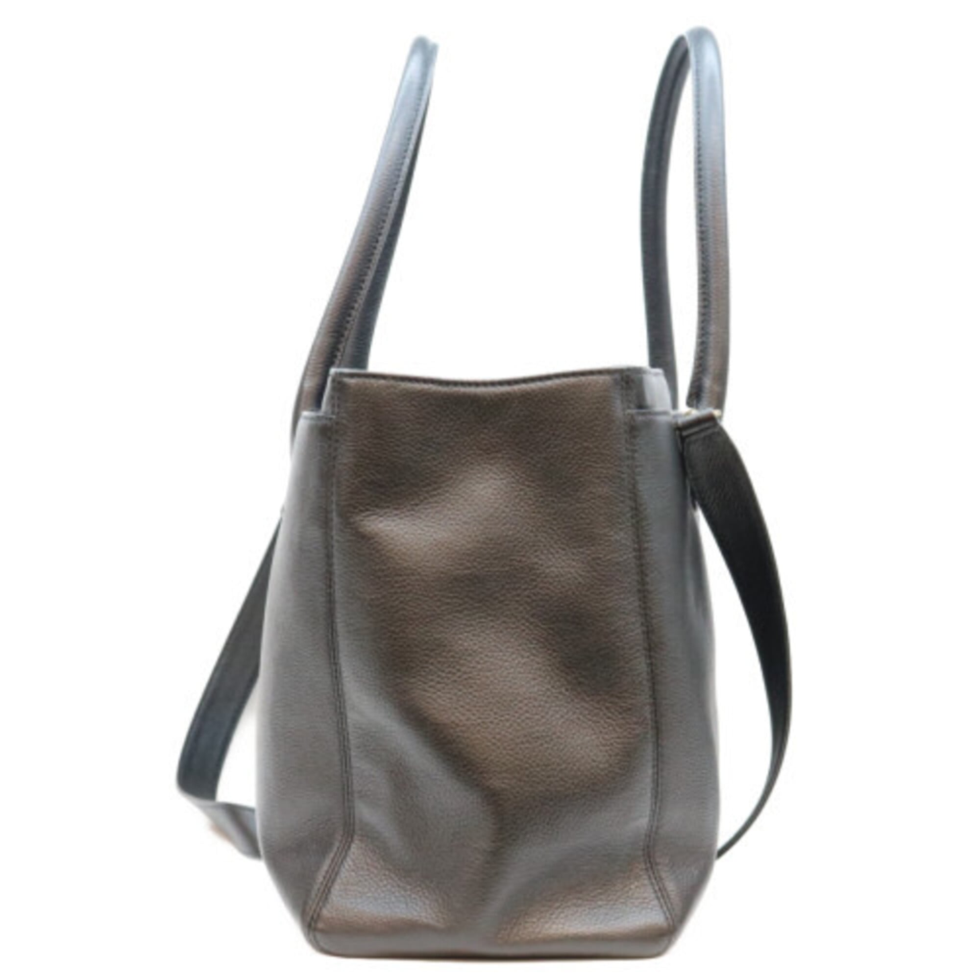 Chanel Black Leather Tote Bag (Pre-Owned)