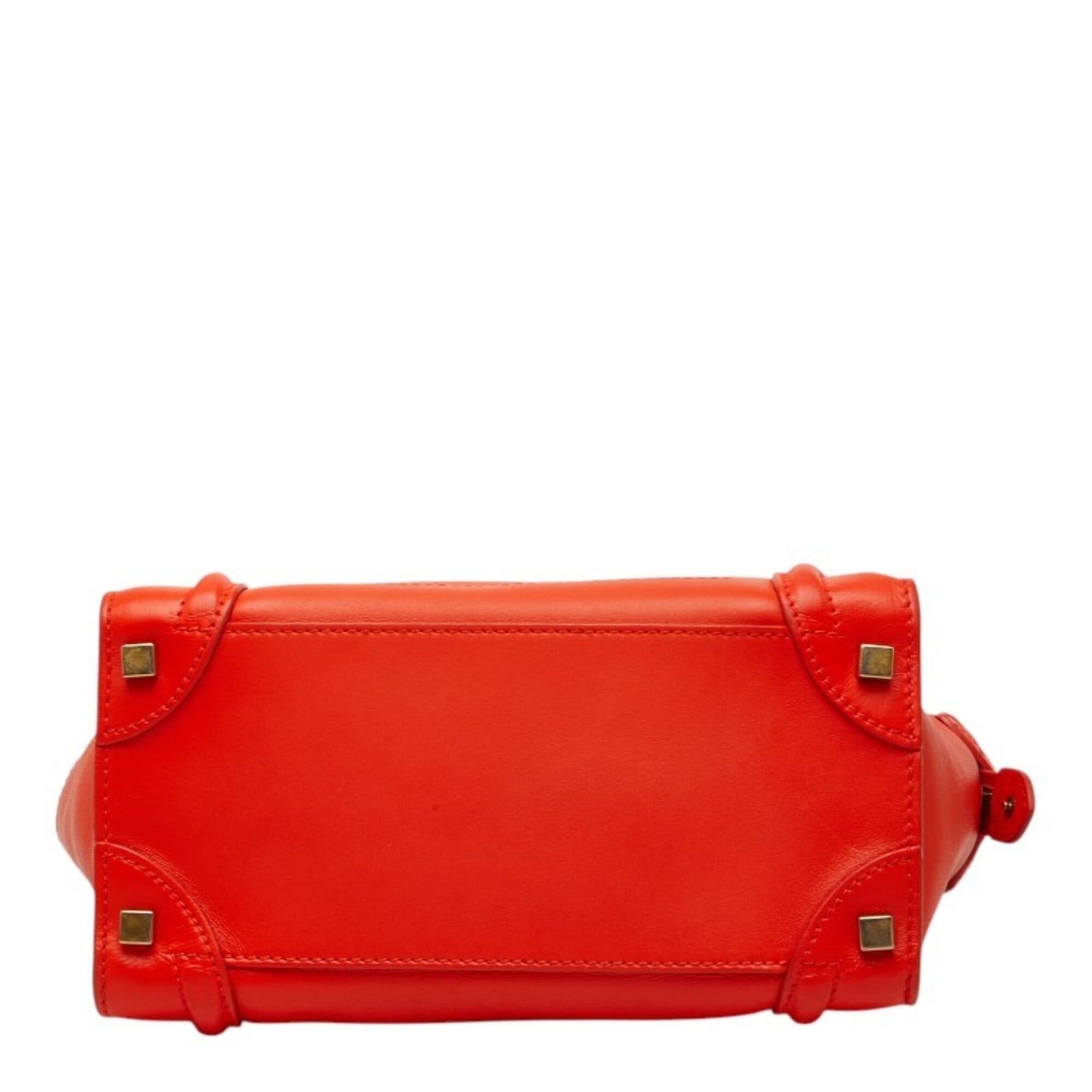 Celine Orange Leather Handbag (Pre-Owned)