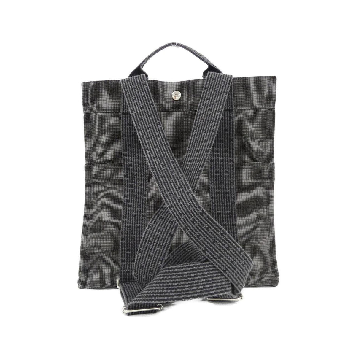 Hermes Black Canvas Backpack (Pre-Owned)