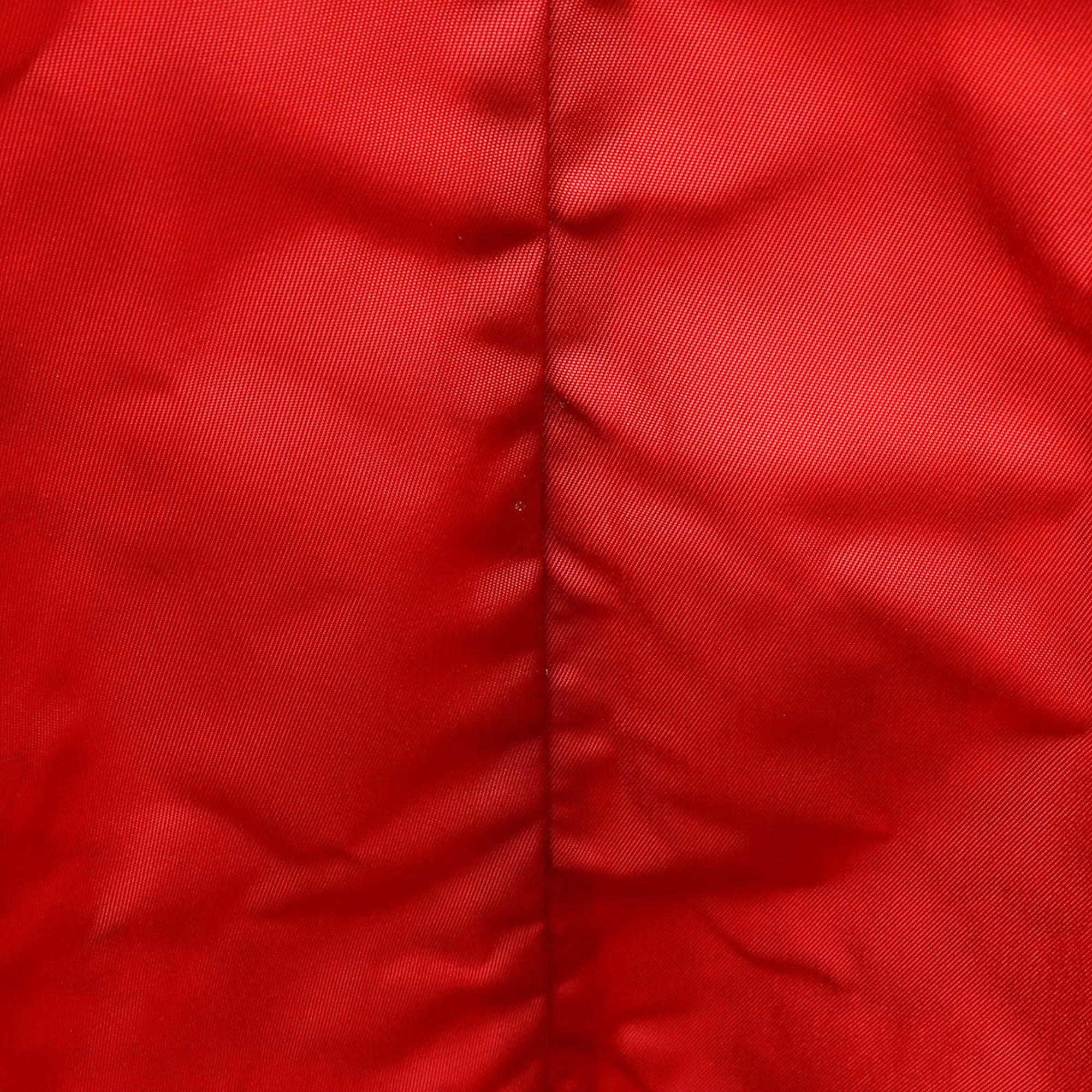 Bottega Veneta Red Color Nylon Tote Bag (Pre-Owned)