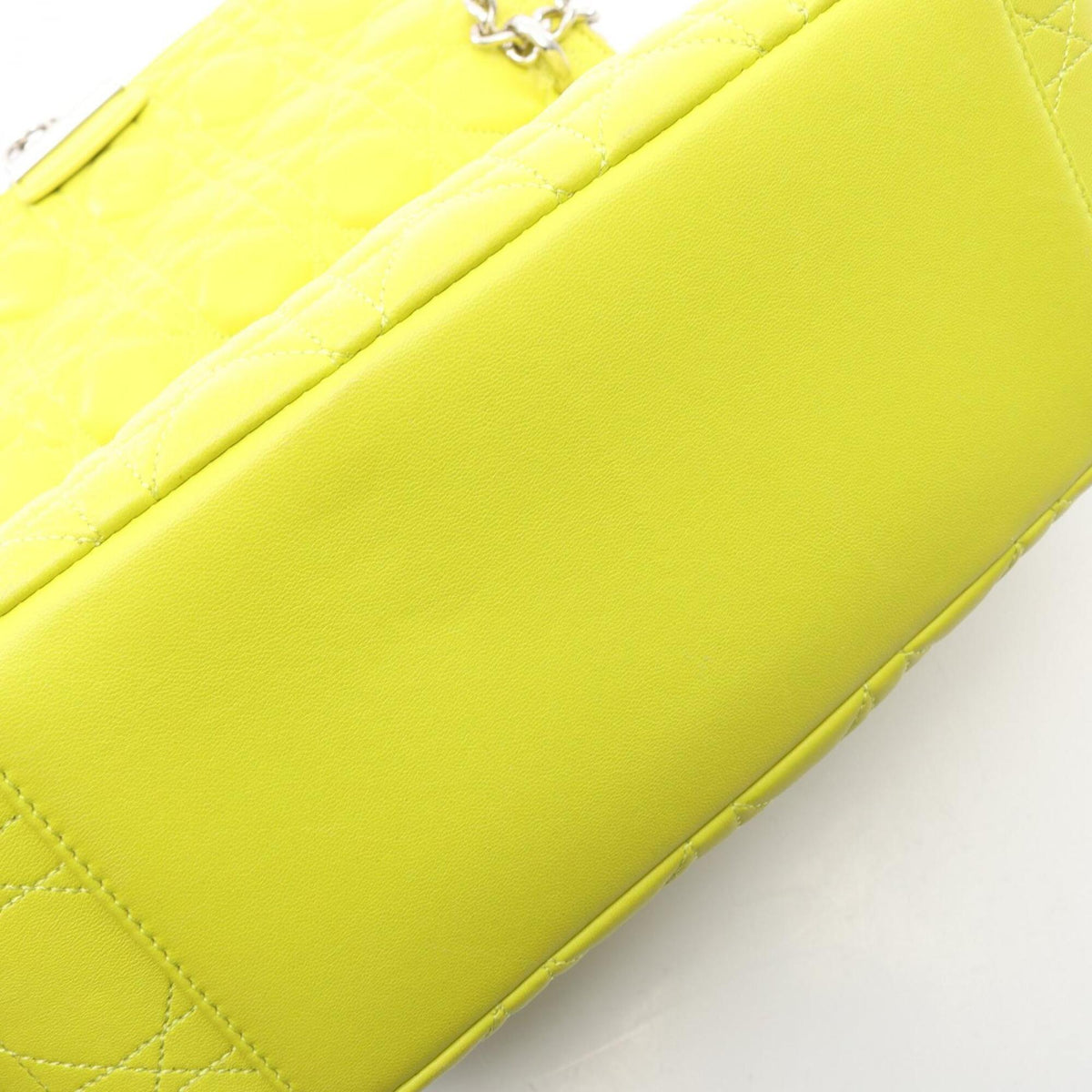 Christian Dior Green Leather Handbag Shoulder Bag (Pre-Owned)