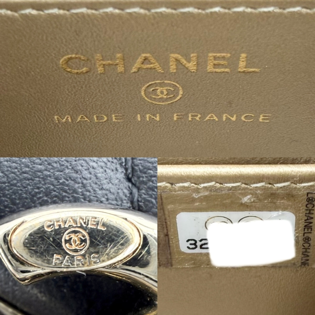 Chanel Black White Leather Shoulder Bag (Pre-Owned)