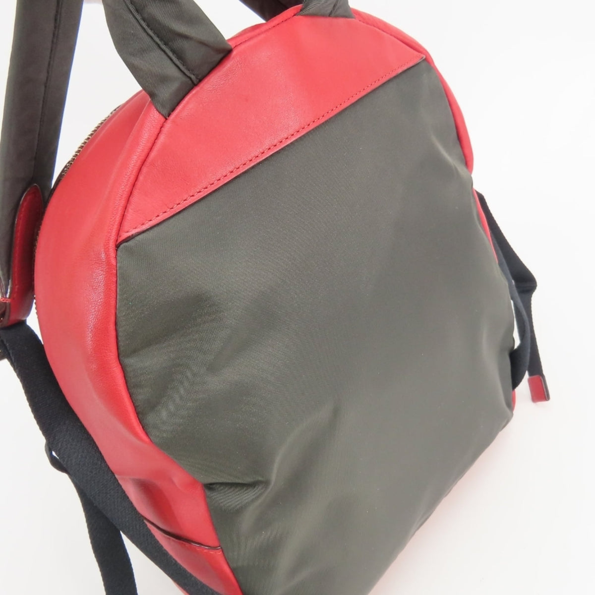 Coach Dark Brown Red Color Pvc Leather Backpack (Pre-Owned)