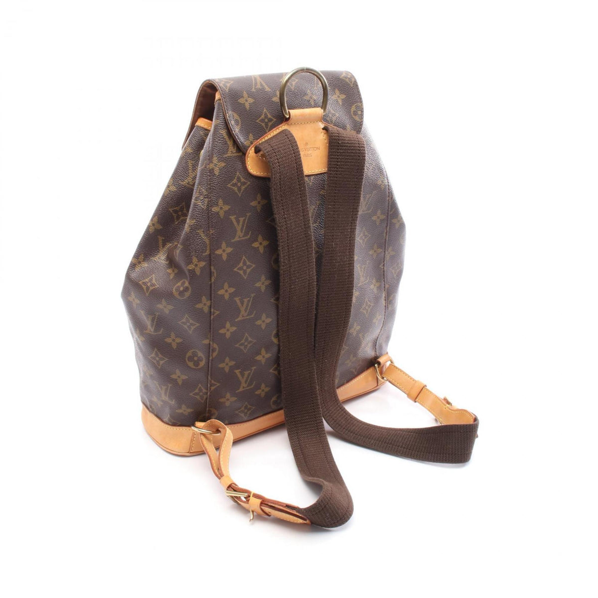 Louis Vuitton Brown Pvc Coated Canvas Monogram Leather Backpack (Pre-Owned)