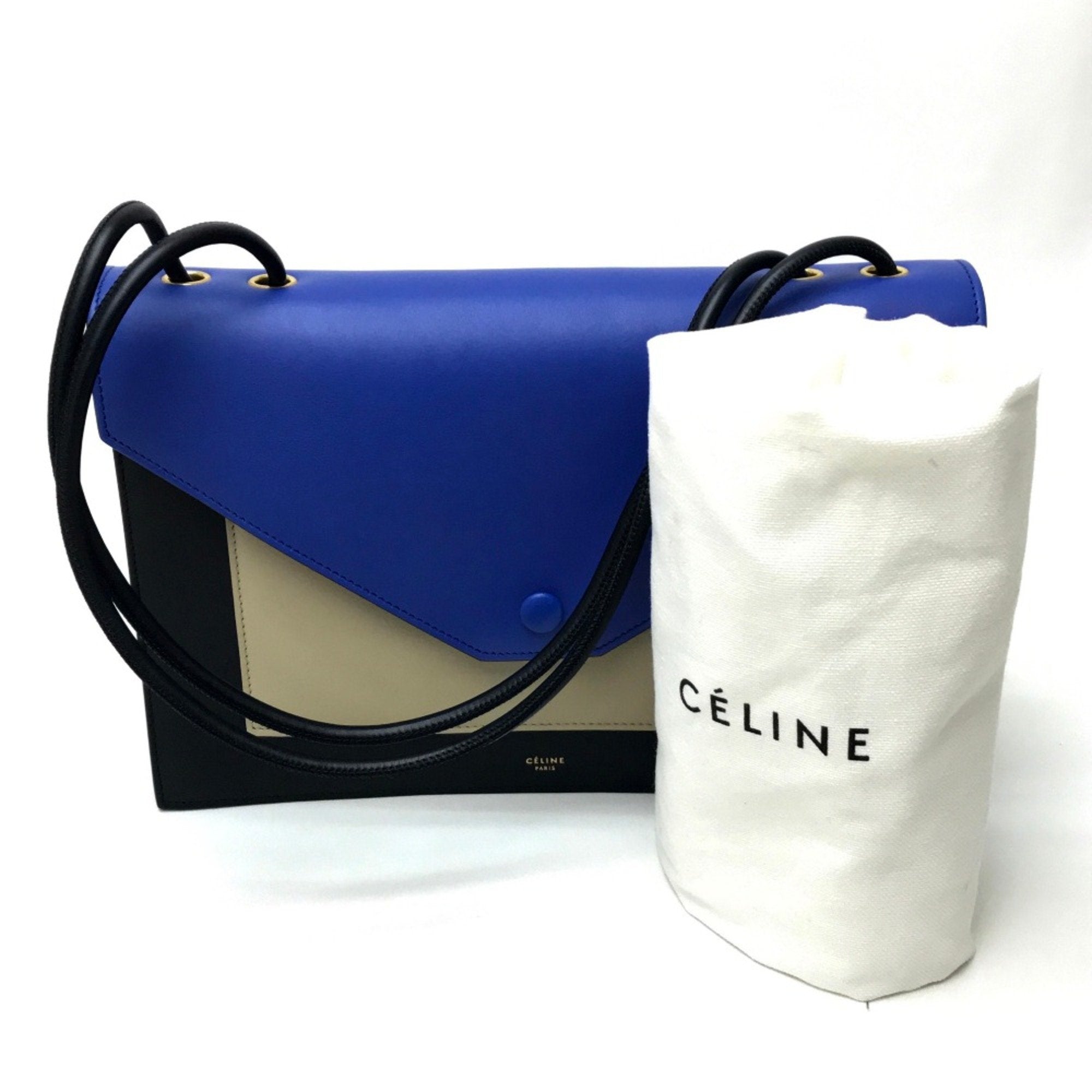 Celine Blue Leather Clutch Bag (Pre-Owned)