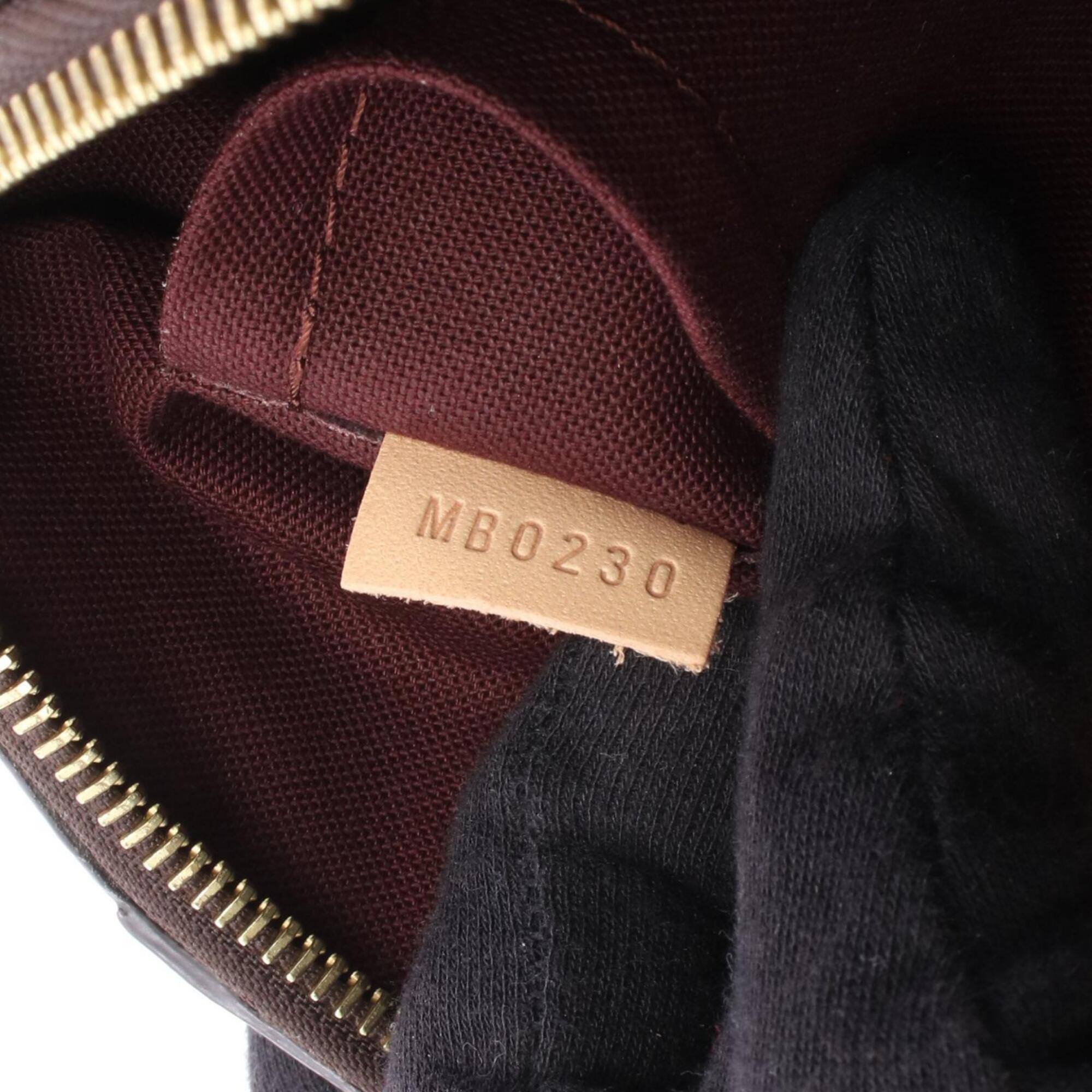 Louis Vuitton Monogram Brown Coated Canvas Leather Handbag (Pre-Owned)