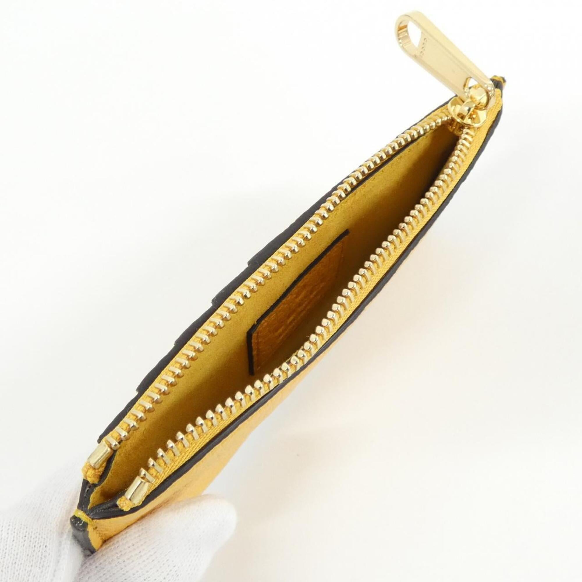 Gucci Yellow Leather Coin Purse/Coin Case (Pre-Owned)