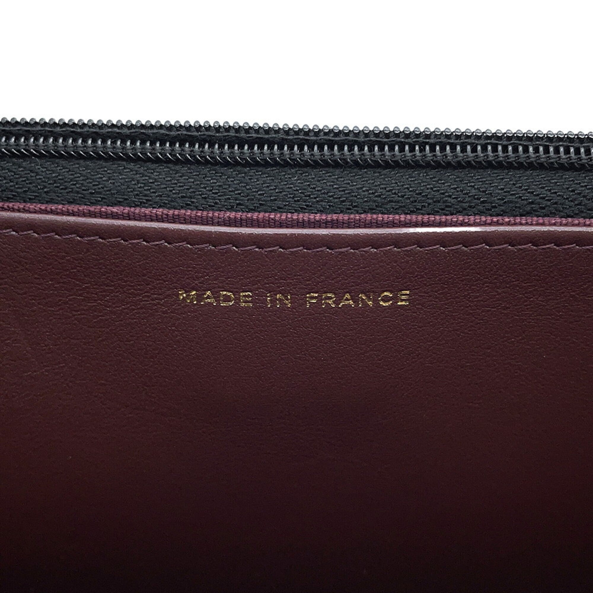 Chanel Black Grained Calfskin Chain/Shoulder Wallet (Pre-Owned)