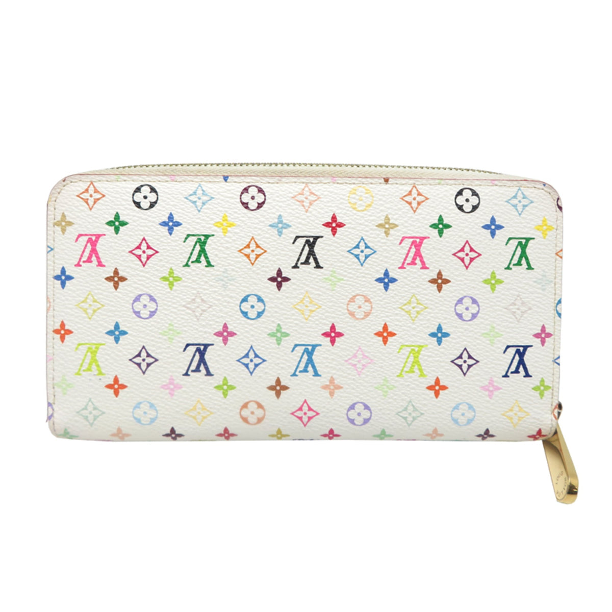 Louis Vuitton White Monogram Multicolore Long Wallet (Bi-Fold) (Pre-Owned)