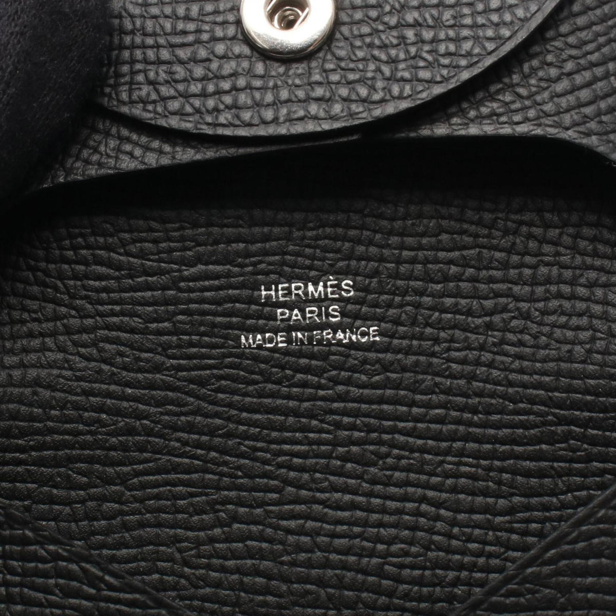 Hermes Black Epsom Leather Coin Purse/Coin Case (Pre-Owned)