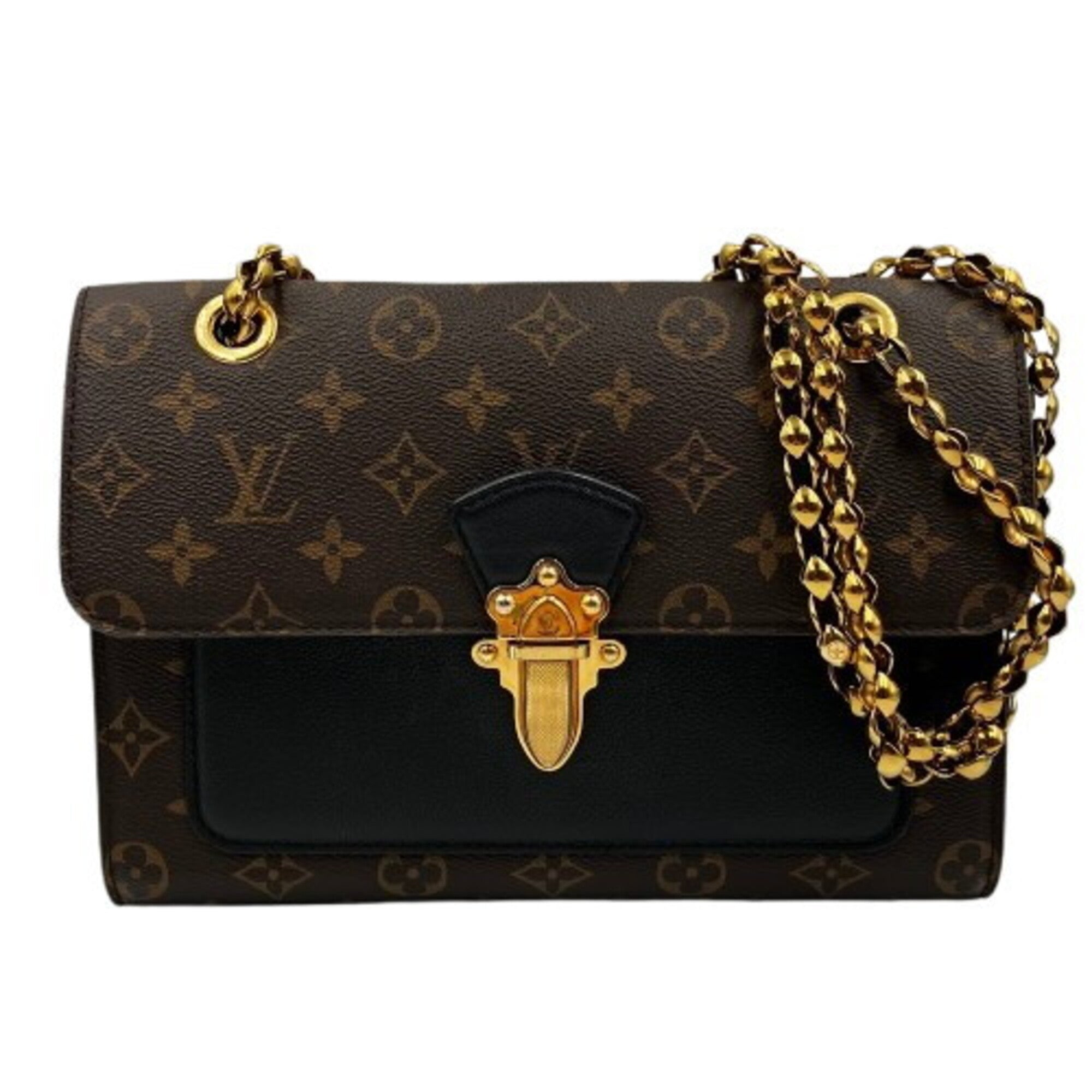 Louis Vuitton Monogram Black Brown Pvc Shoulder Bag (Pre-Owned)