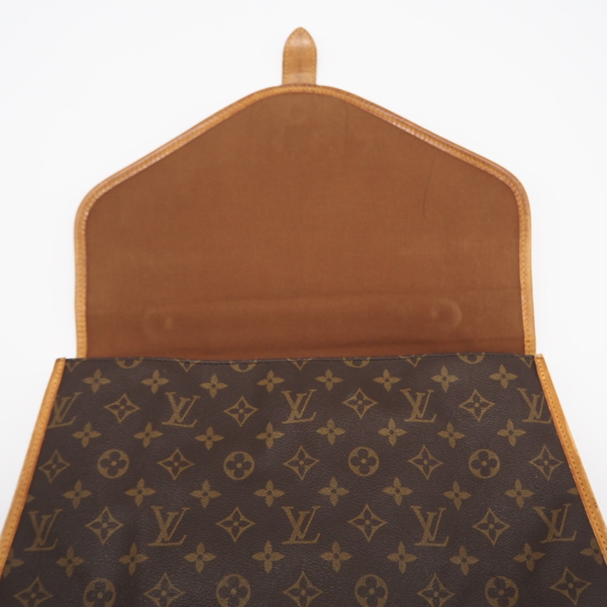 Louis Vuitton Brown Coated Canvas Leather Handbag (Pre-Owned)