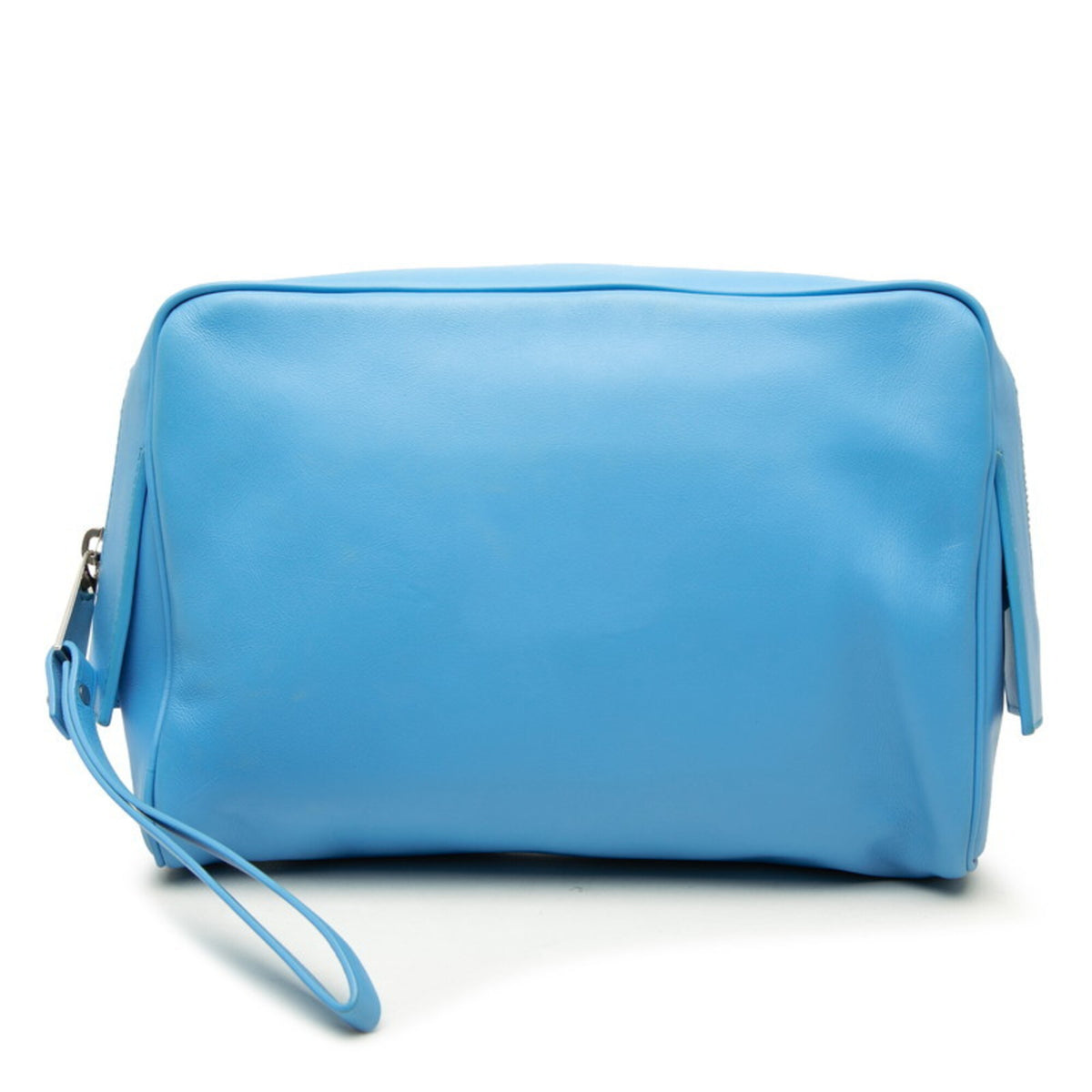 Bottega Veneta Blue Leather Clutch Bag (Pre-Owned)