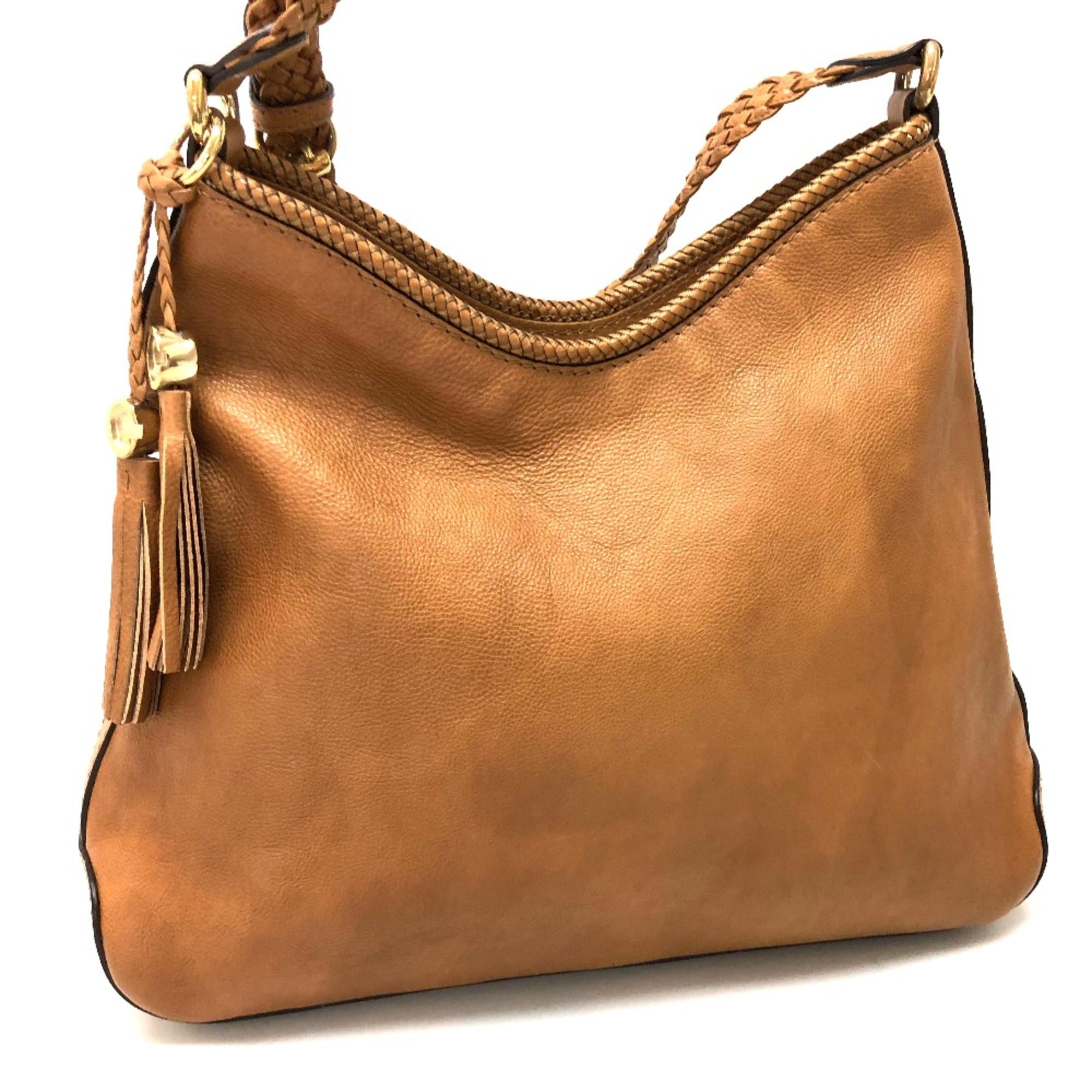 Gucci Brown Leather Shoulder Bag (Pre-Owned)