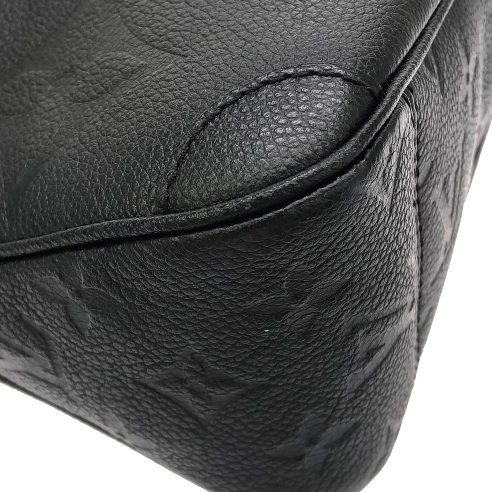 Louis Vuitton Black Leather Handbag (Pre-Owned)