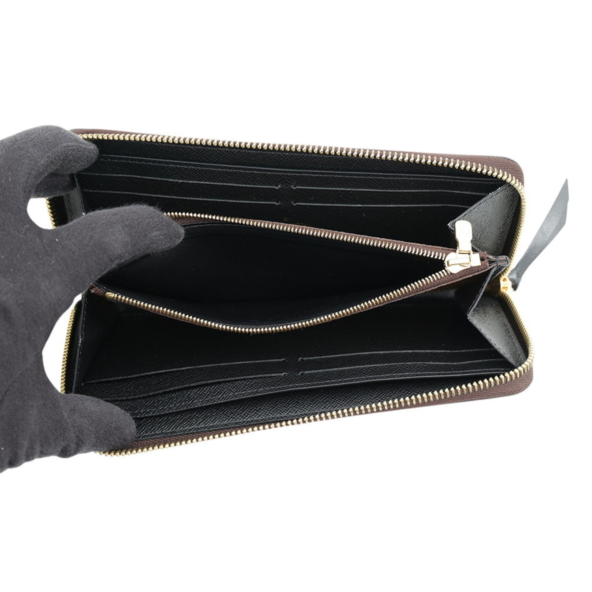 Louis Vuitton Monogram Reverse Black Noir Monogram Reverse Long Wallet (Bi-Fold) (Pre-Owned)