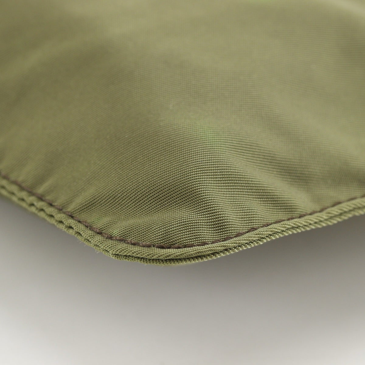 Prada Khaki Nylon Pouch (Pre-Owned)