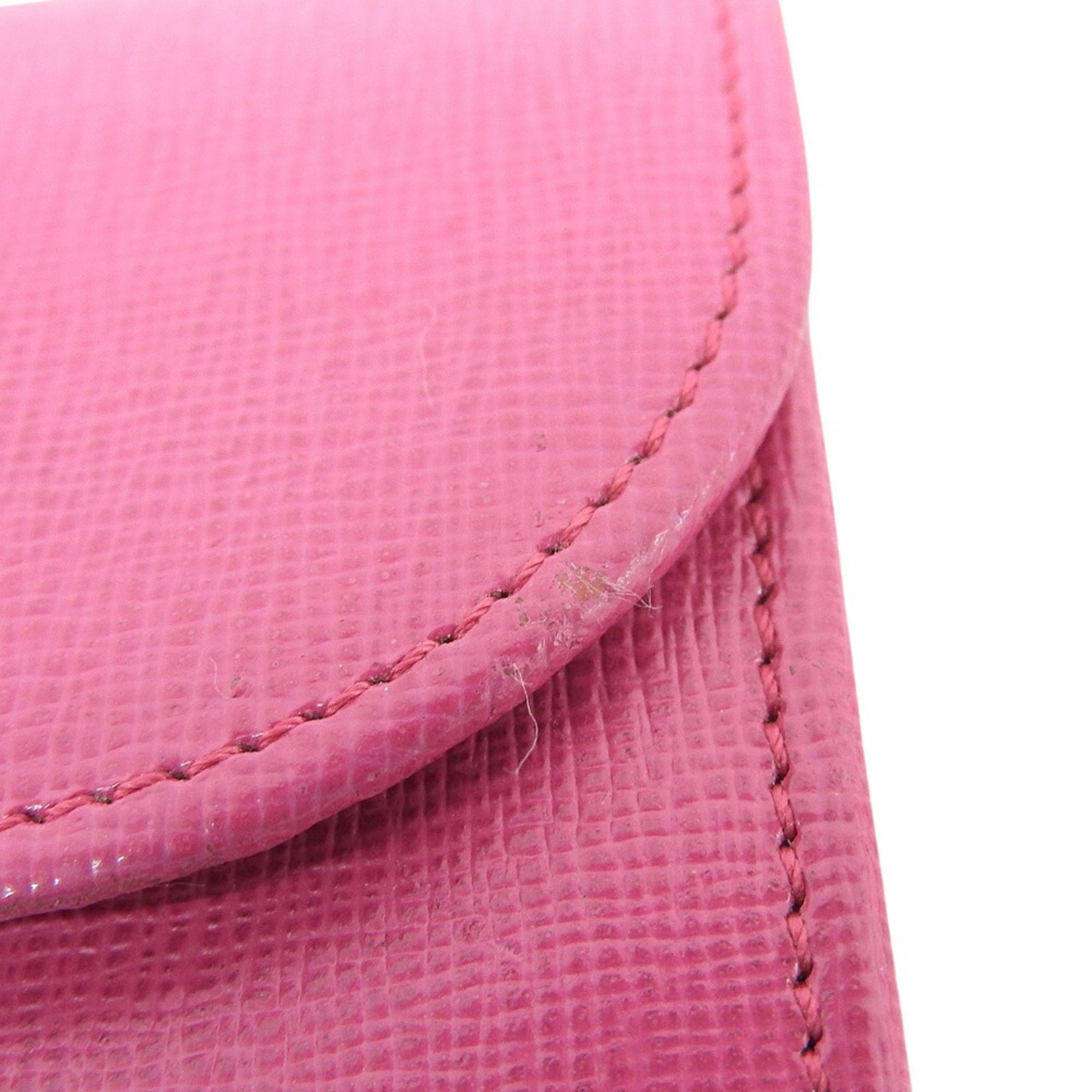 Fendi Pink Leather Wallet (Bi-Fold) (Pre-Owned)