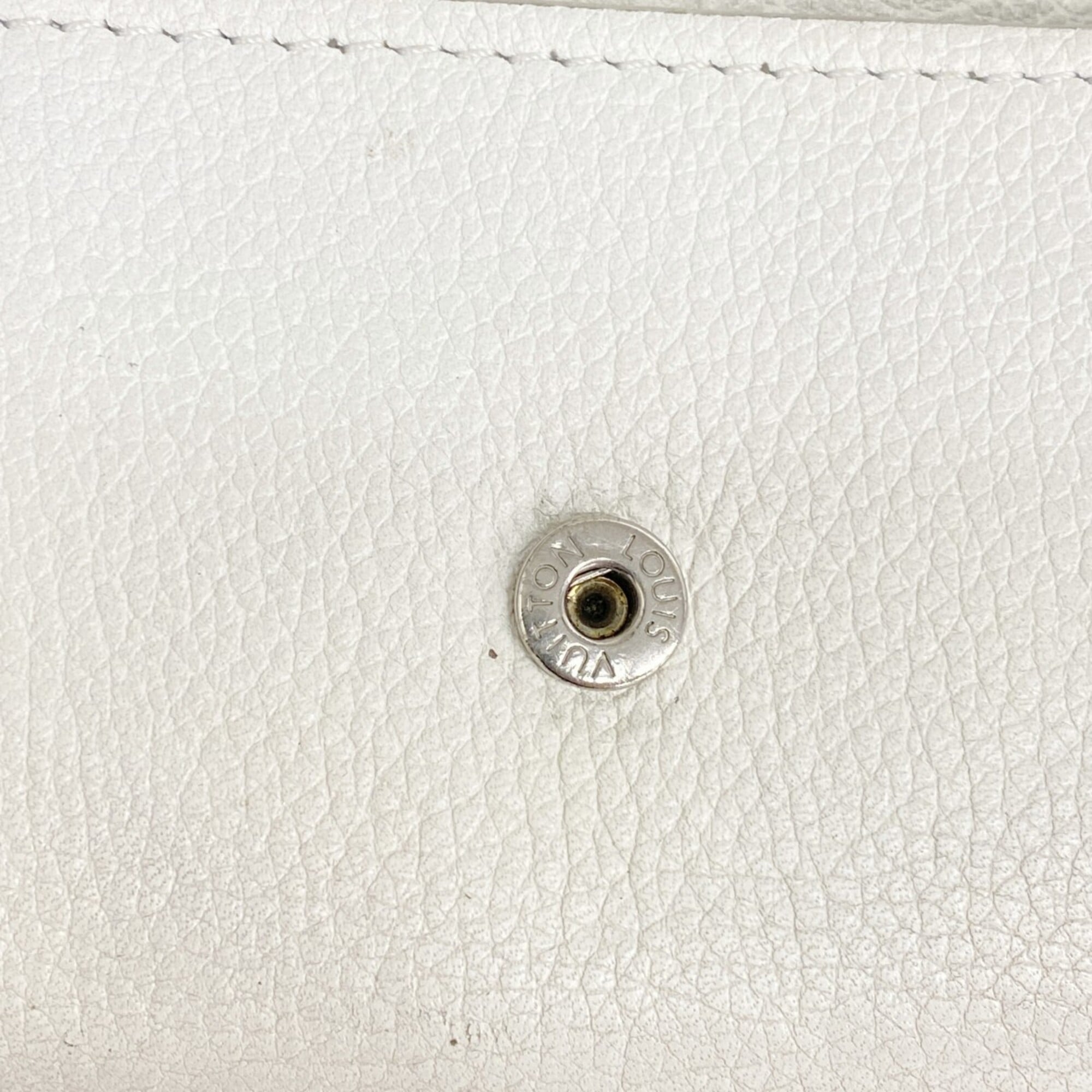 Louis Vuitton White Wallet (Tri-Fold) (Pre-Owned)