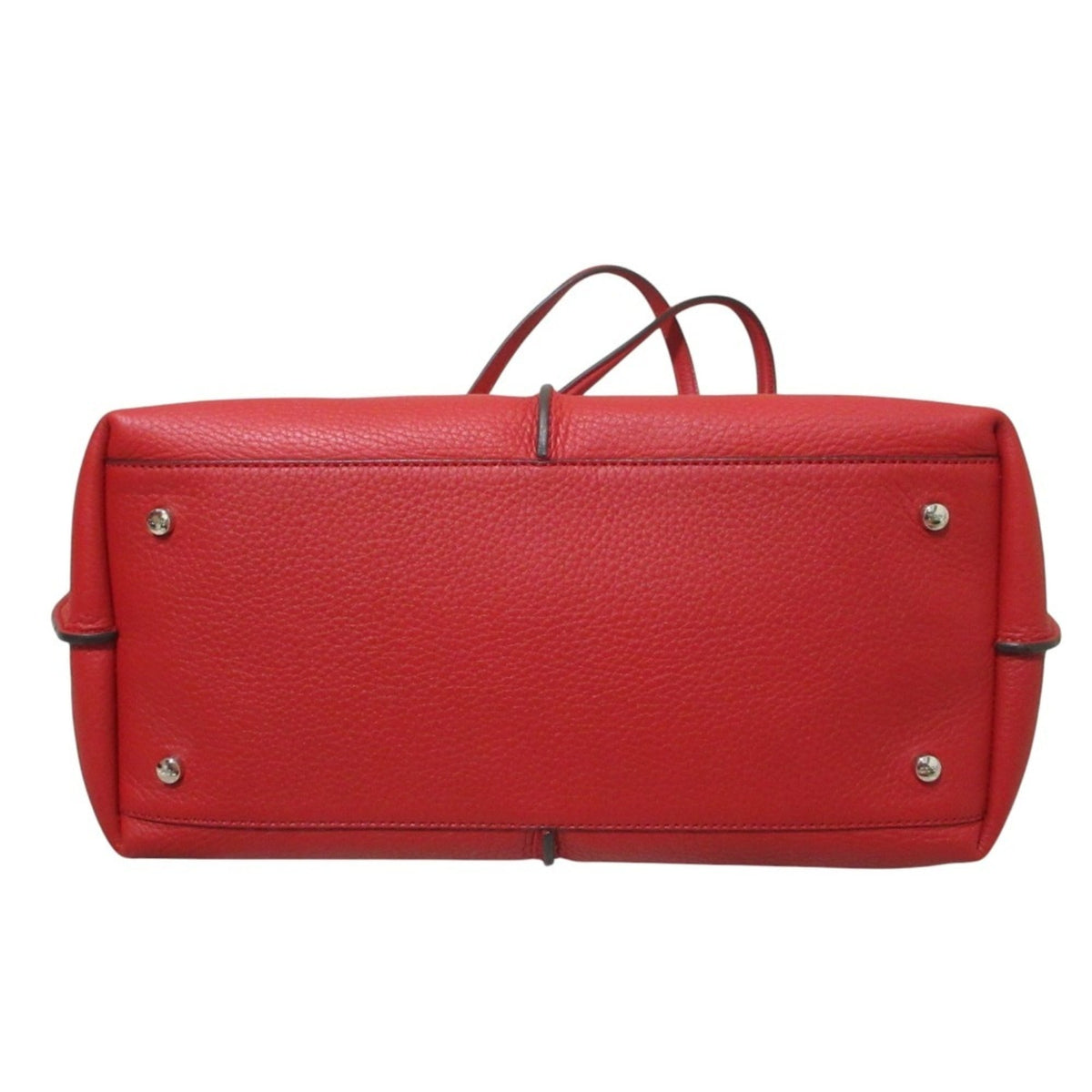 Tod's Red Color Leather Shoulder Bag Tote Bag (Pre-Owned)
