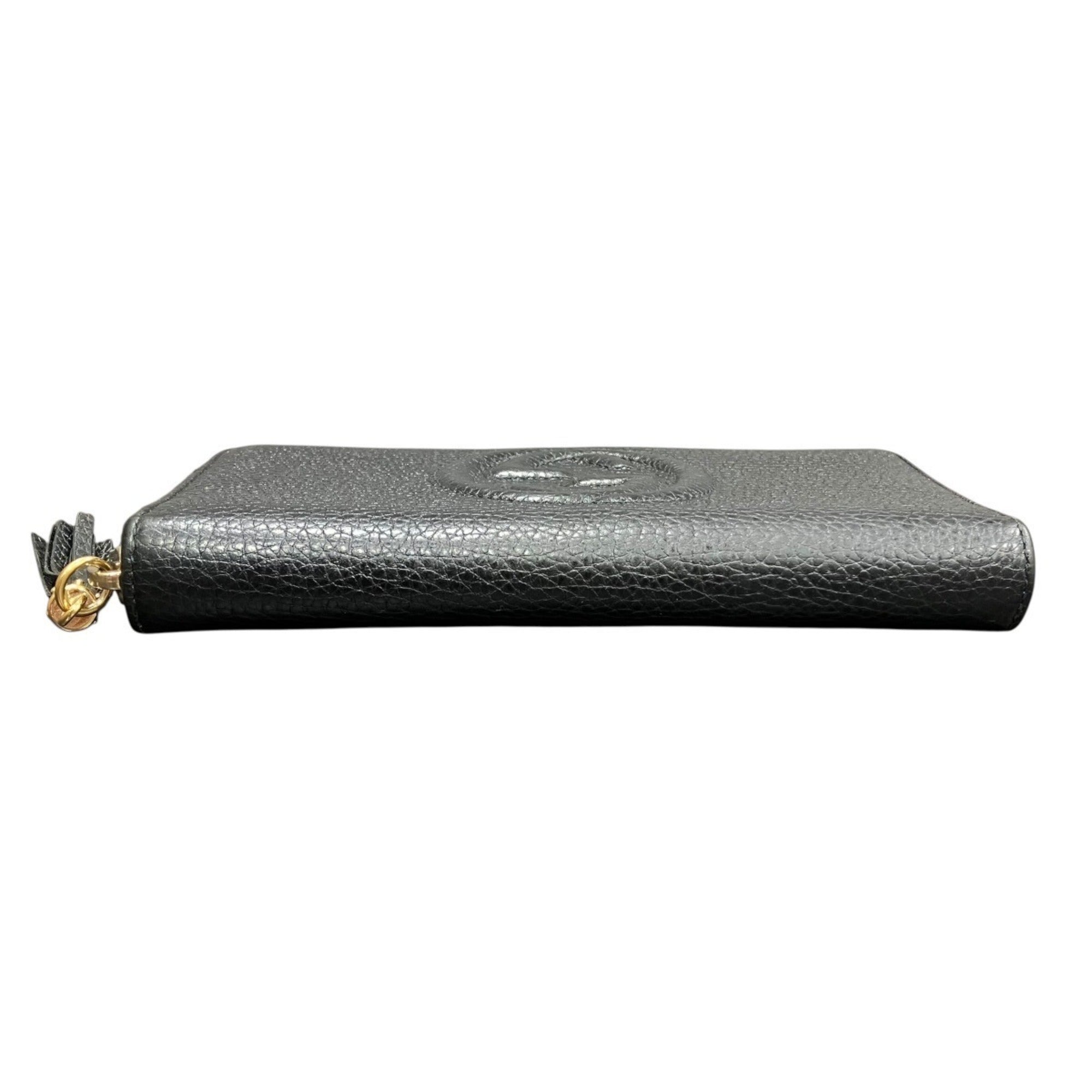 Gucci Black Leather Coin Purse/Coin Case (Pre-Owned)
