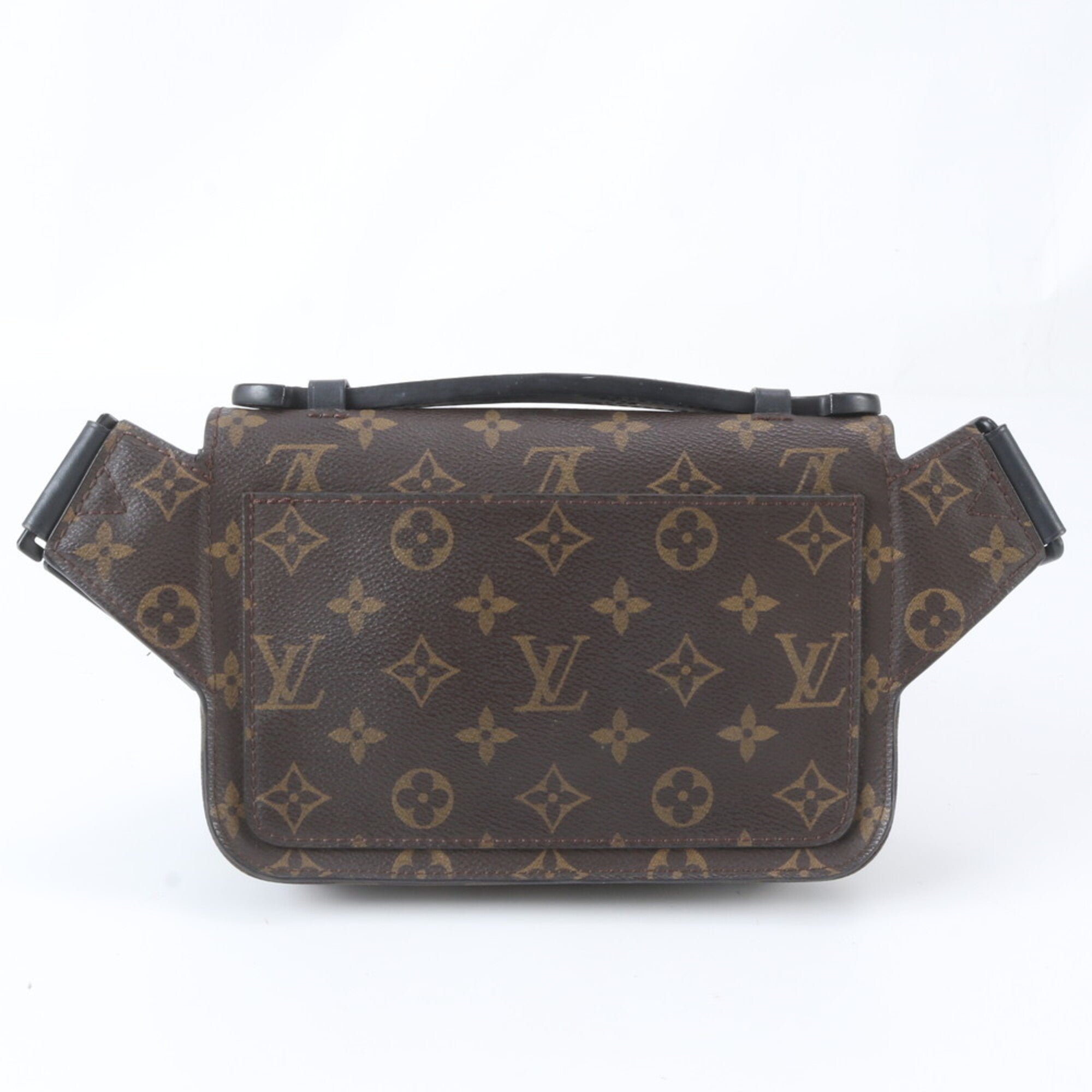 Louis Vuitton Brown Monogram Macassar Leather Coated Canvas Sling Bag (Pre-Owned)