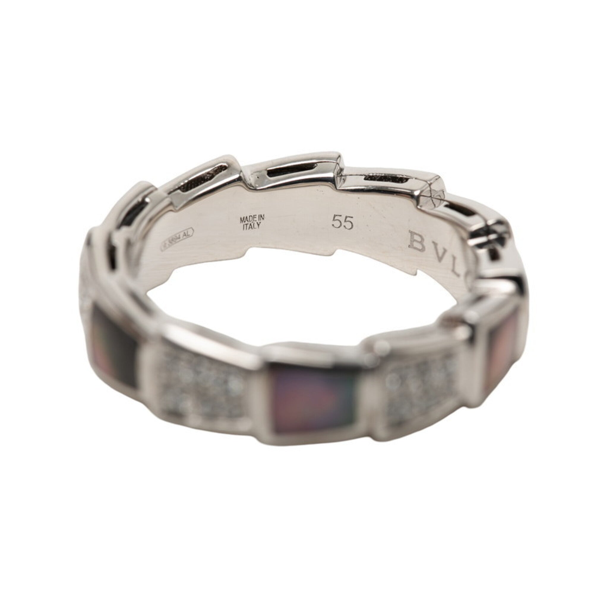 Bvlgari White Gold White Gold (18K) Band Ring (Pre-Owned)