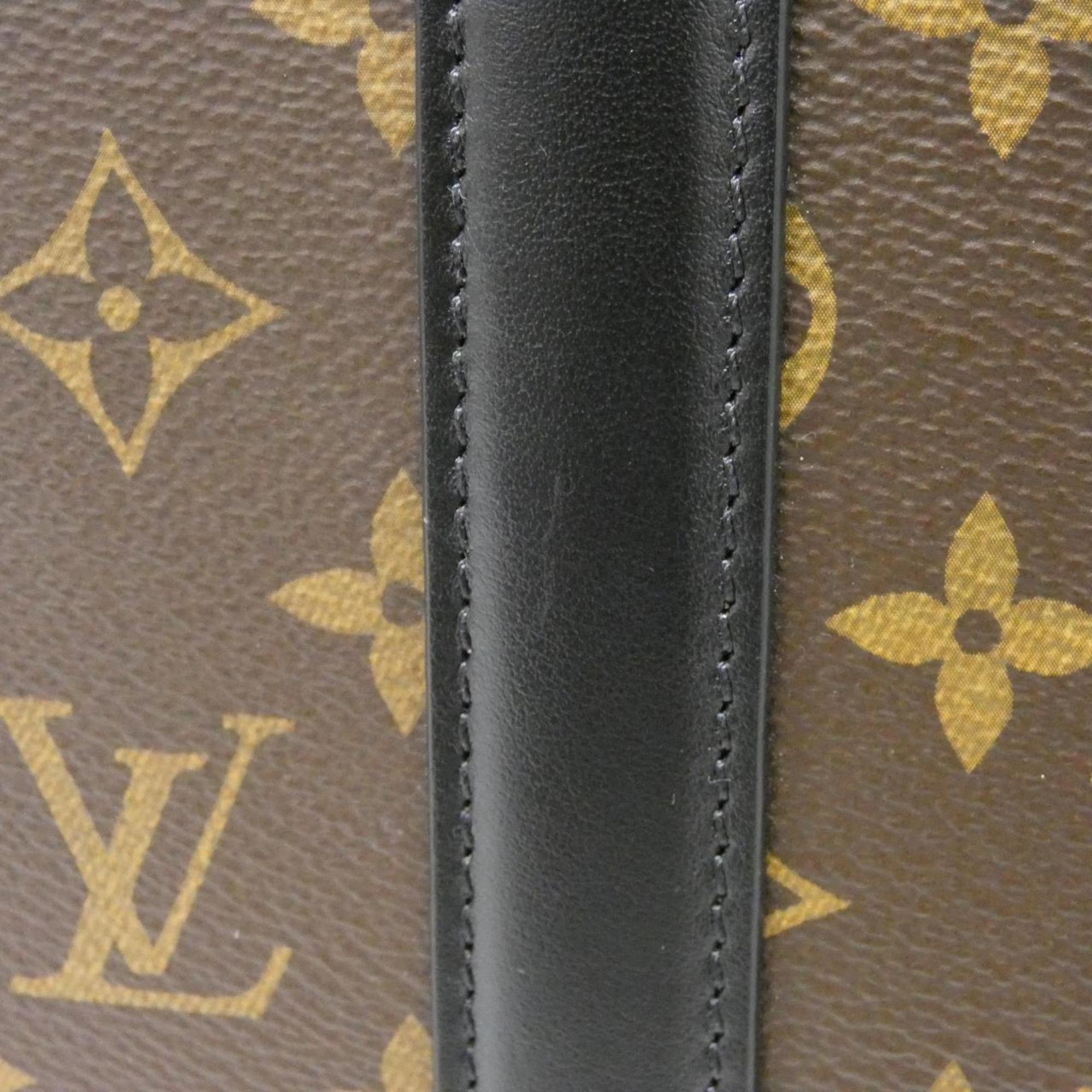 Louis Vuitton Monogram Macassar Black Brown Coated Canvas Tote Bag (Pre-Owned)