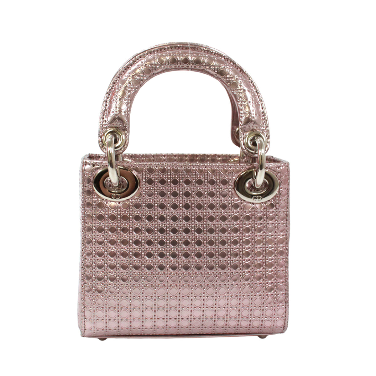 Christian Dior Metallic Pink Patent Leather Shoulder Bag (Pre-Owned)