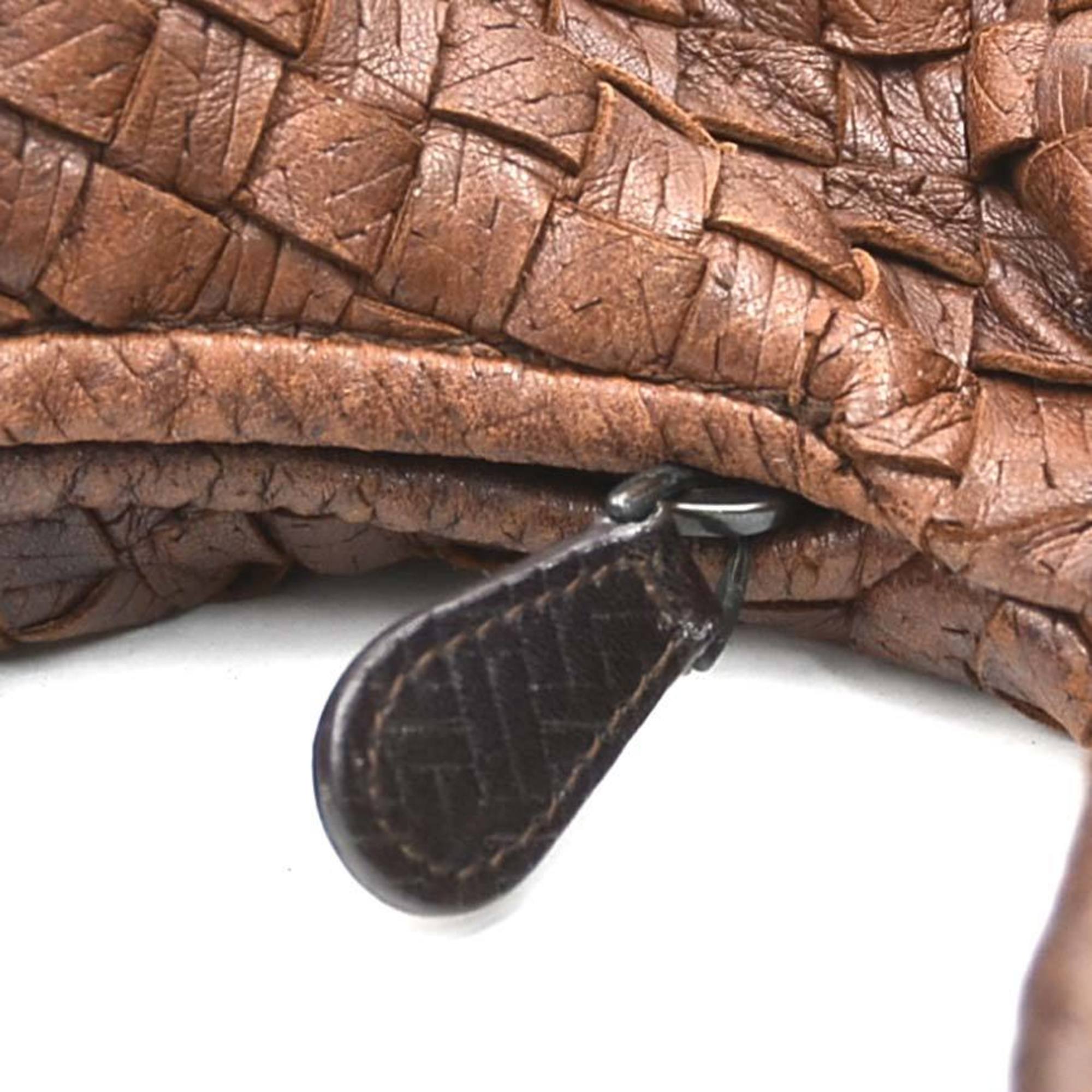 Bottega Veneta Brown Intrecciato Shoulder Bag (Pre-Owned)