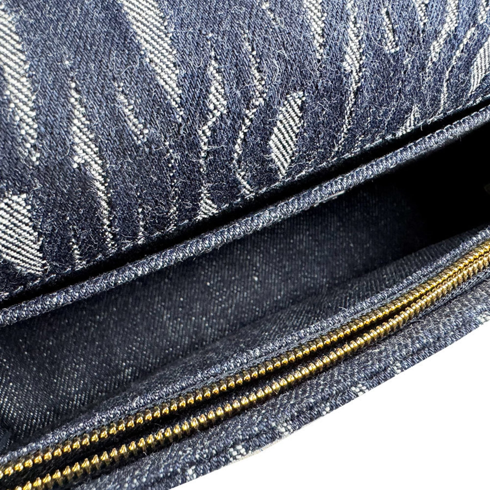 Christian Dior Navy Denim Handbag Shoulder Bag (Pre-Owned)