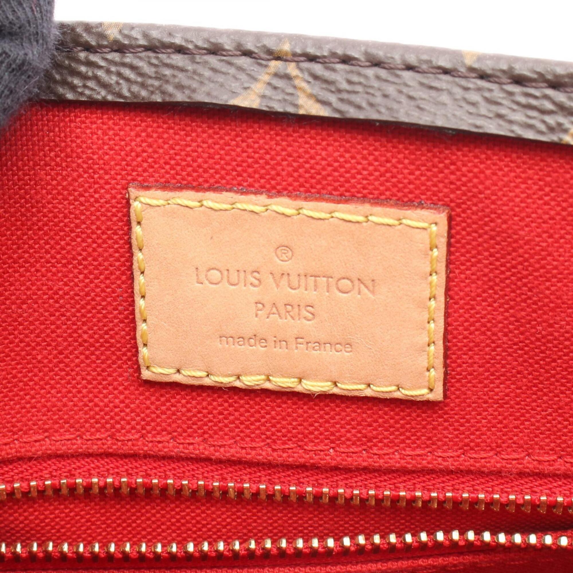 Louis Vuitton Brown Coated Canvas Pvc Monogram Leather Handbag (Pre-Owned)