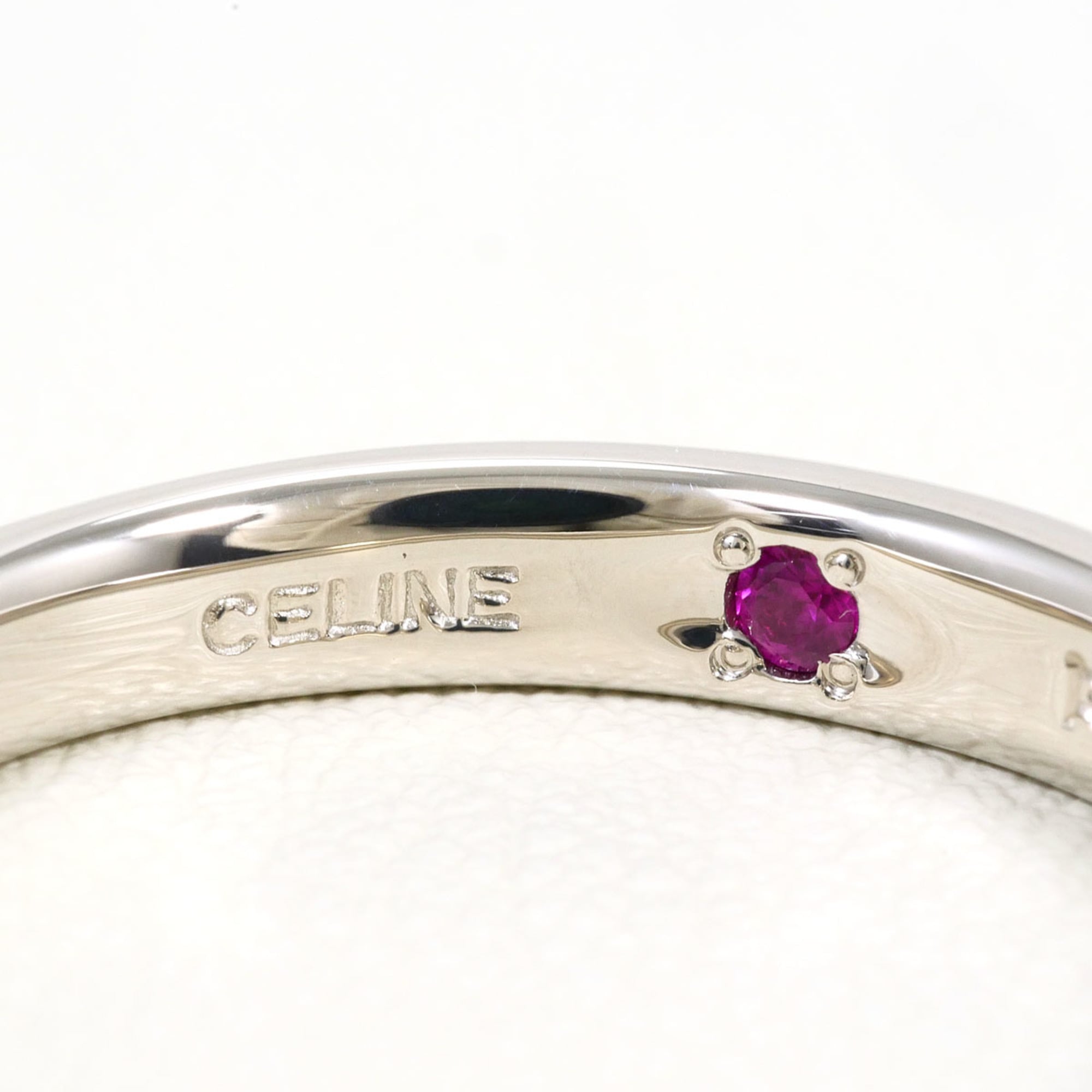 Celine Platinum 1000 Band Ring (Pre-Owned)