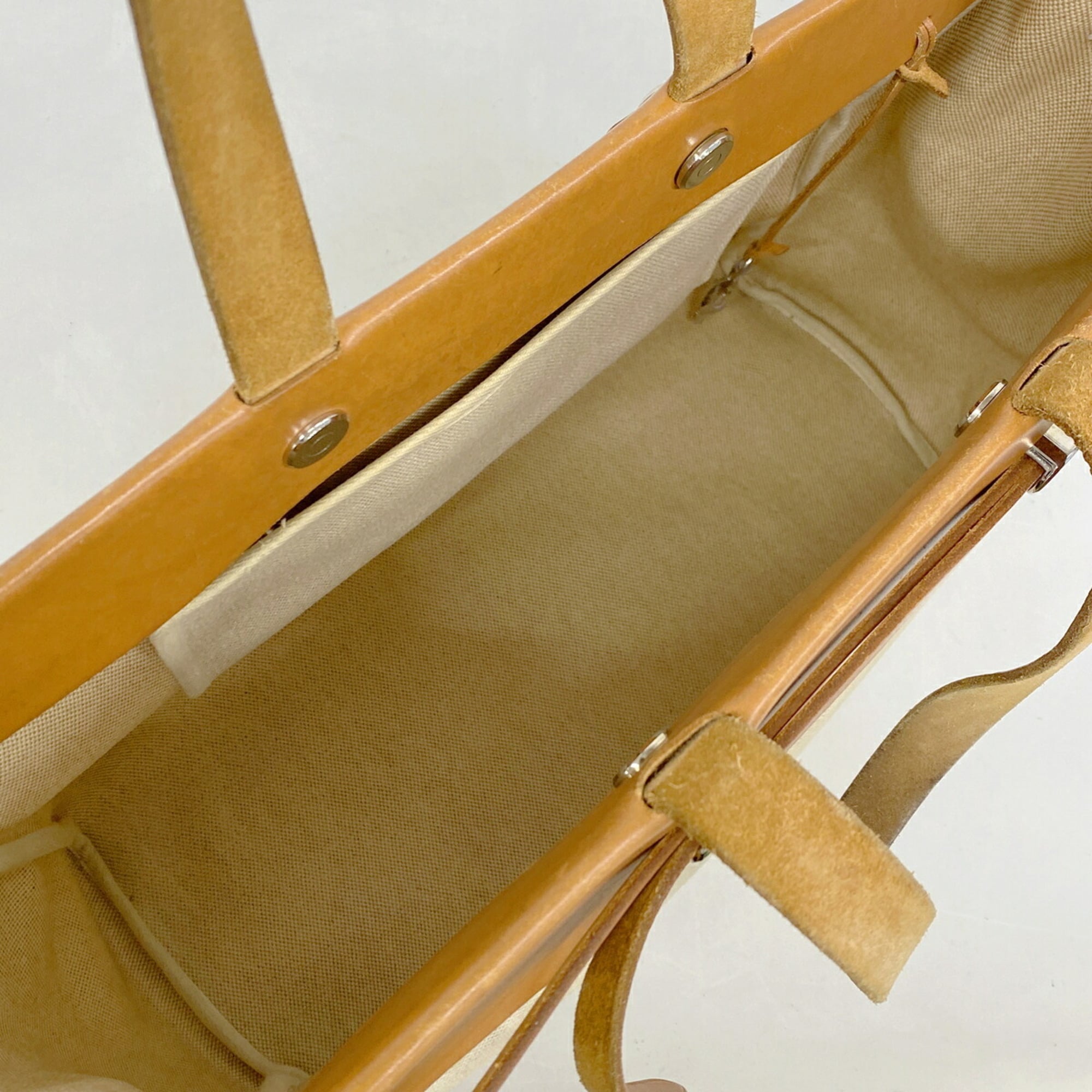 Hermes Natural Toile H Tote Bag (Pre-Owned)