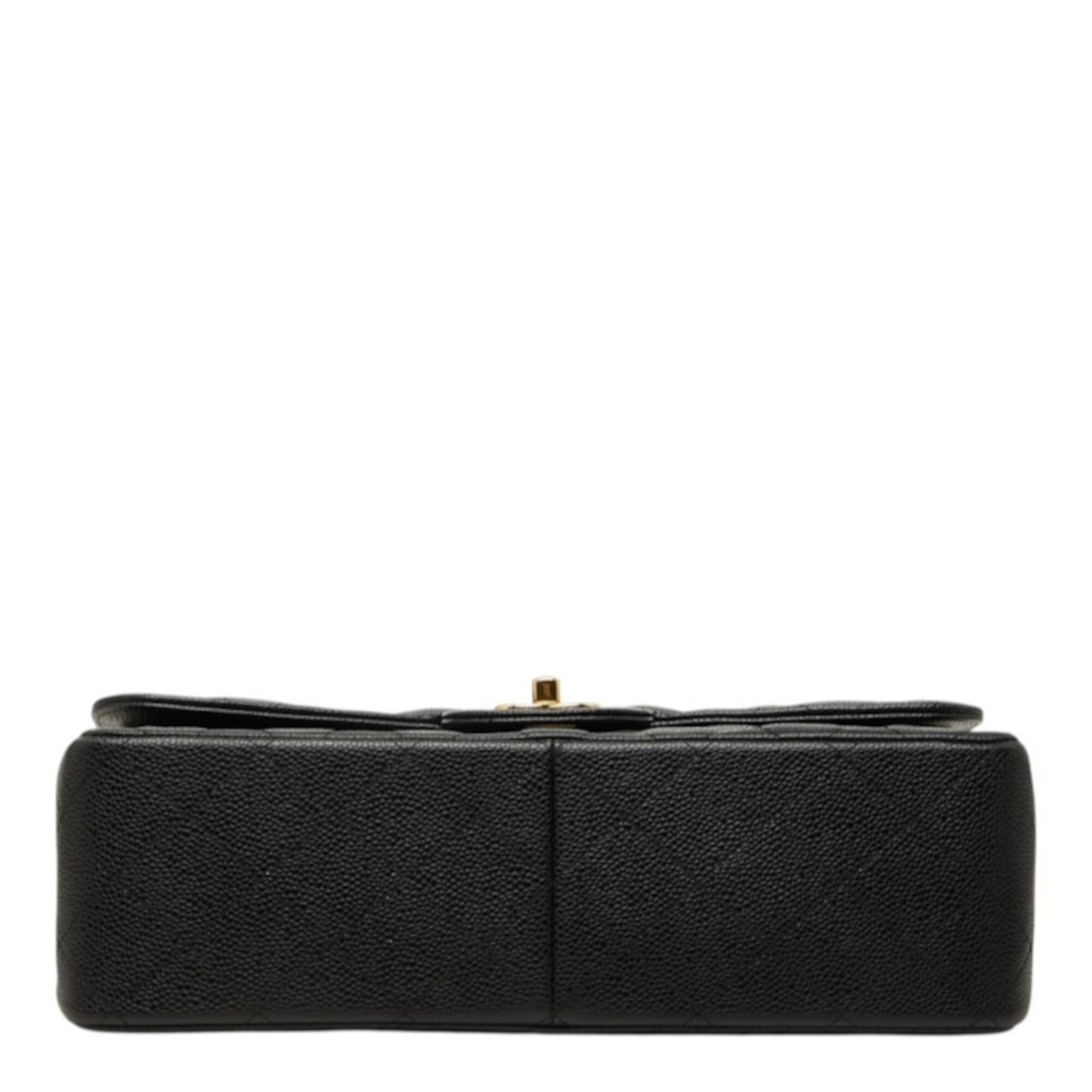 Chanel Black Grained Calfskin Shoulder Bag (Pre-Owned)