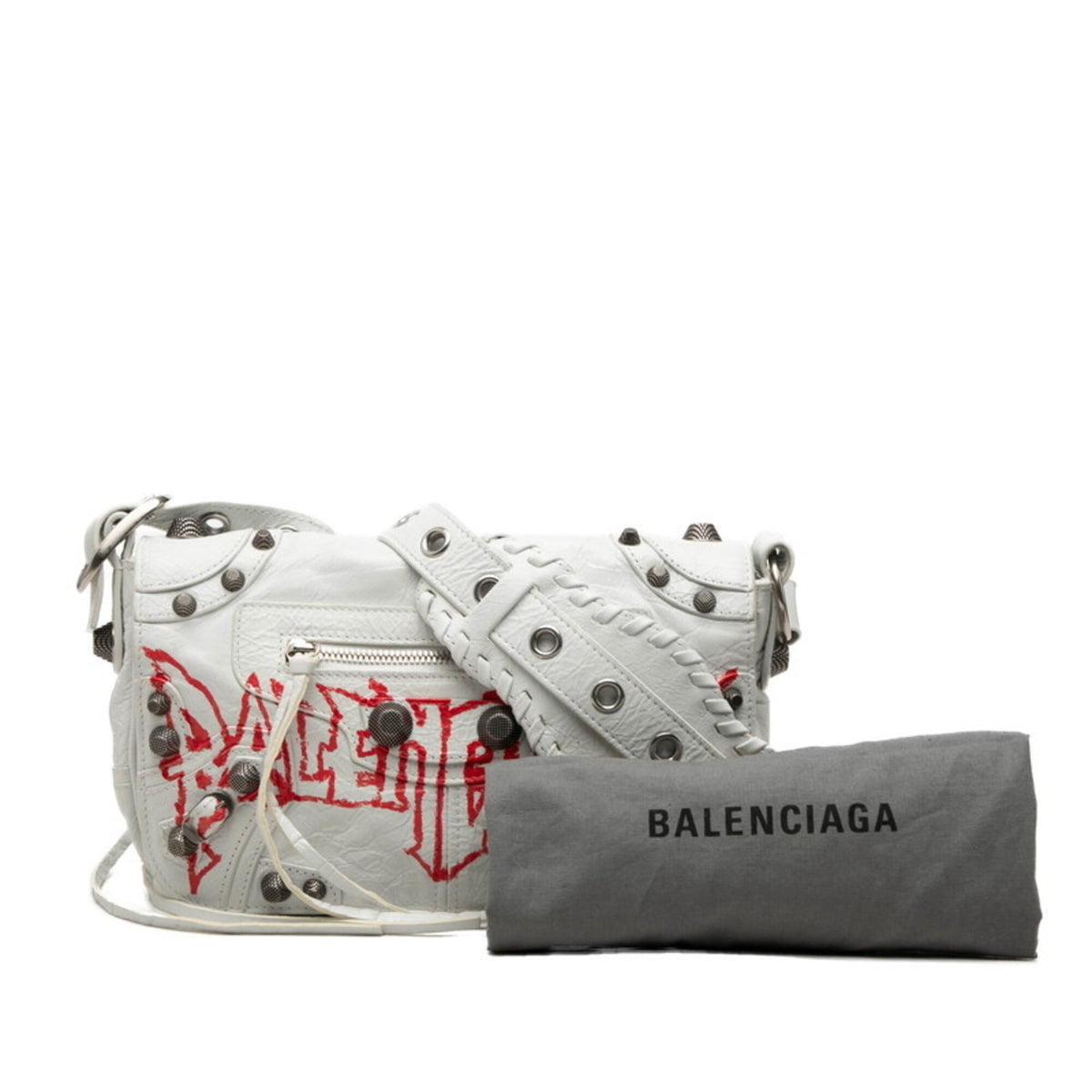 Balenciaga White Leather Shoulder Bag (Pre-Owned)