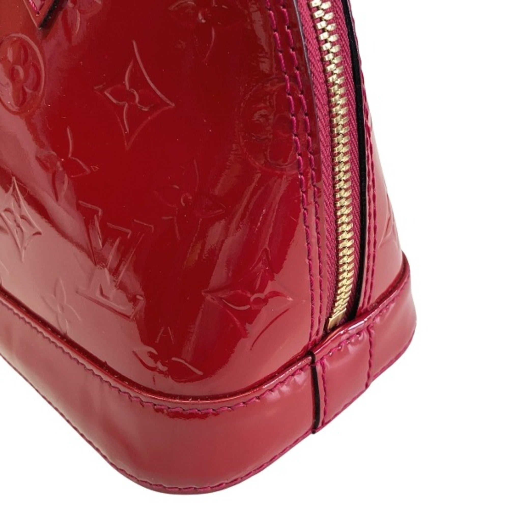 Louis Vuitton Pomme D'amour Patent Leather Handbag (Pre-Owned)