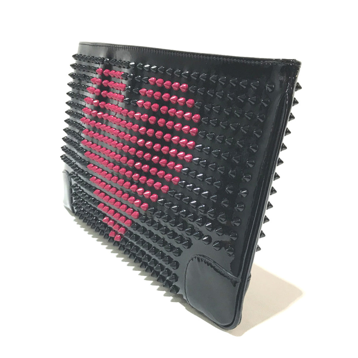 Christian Louboutin Black Leather Clutch Bag (Pre-Owned)